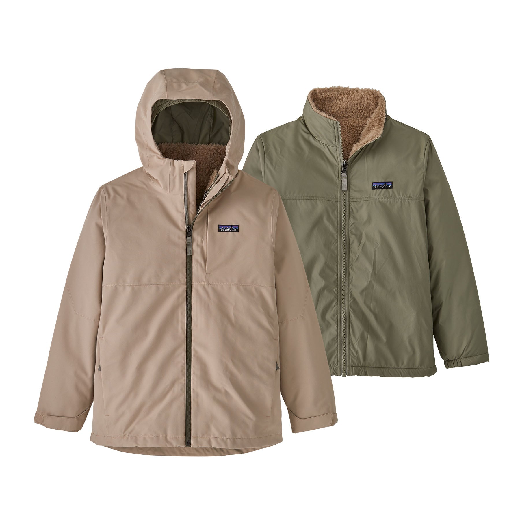 Patagonia Kids' 4-in-1 Everyday Jacket Oar Tan