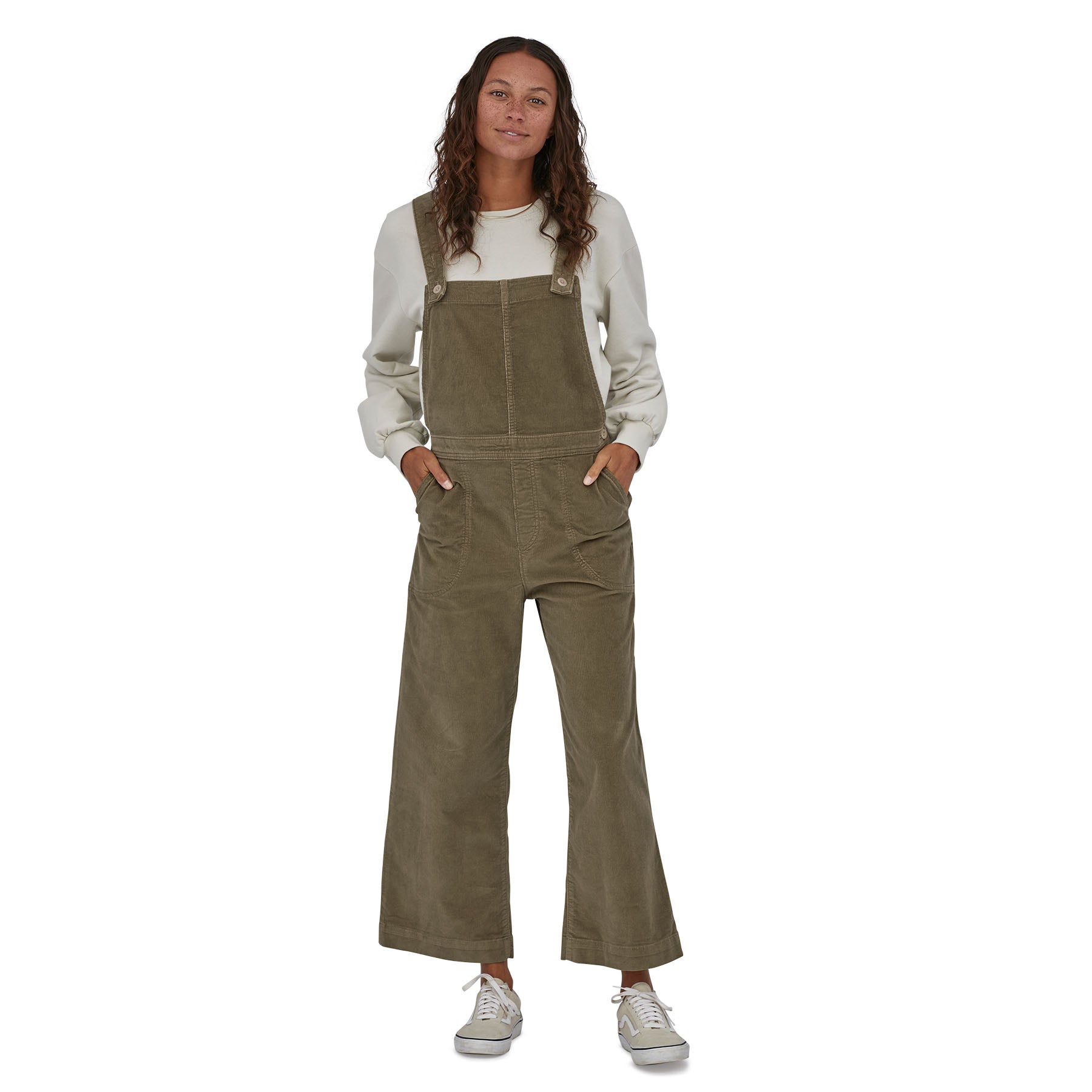 Women's Stand Up® Cropped Corduroy Overalls