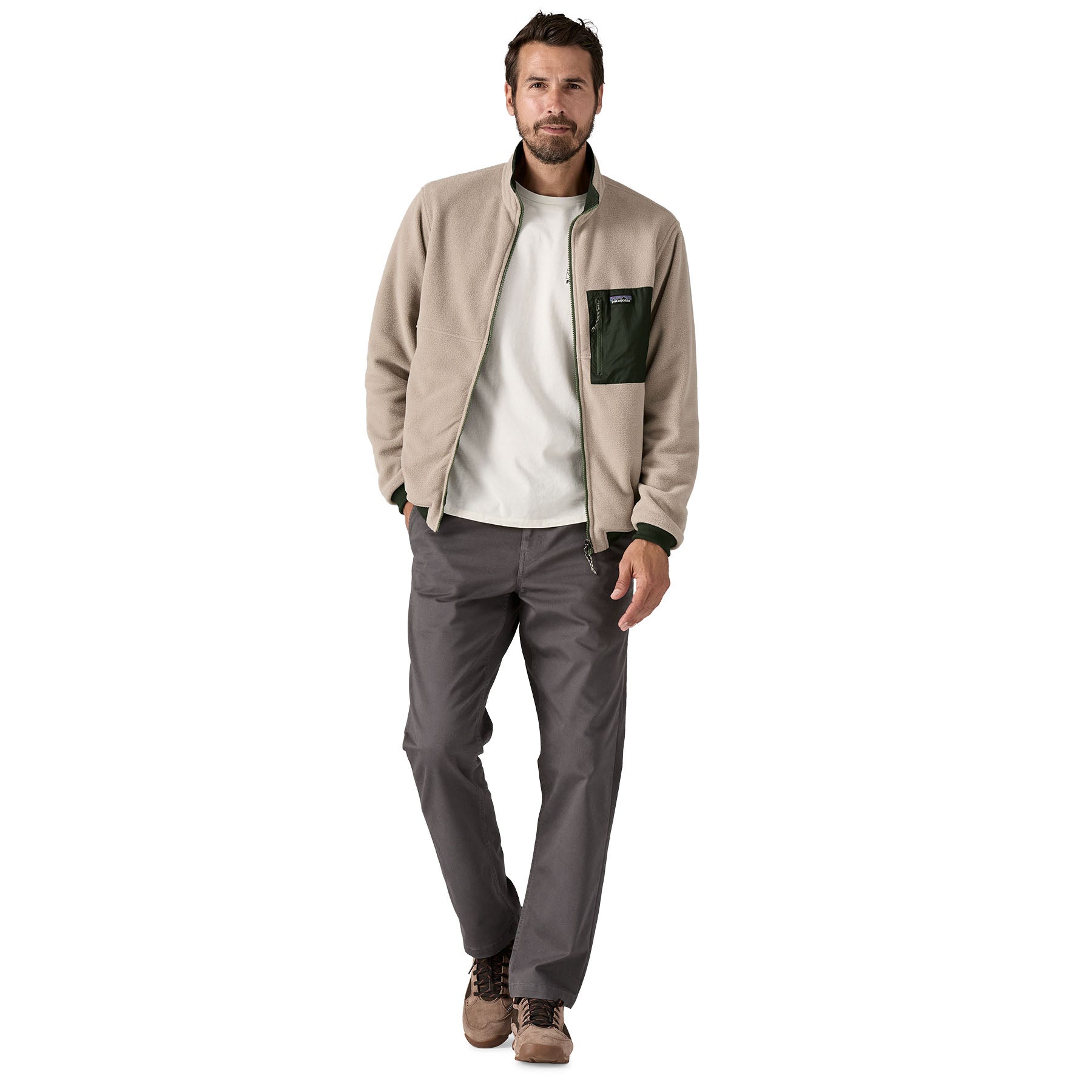 Men's Reversible Shelled Microdini Fleece Jacket