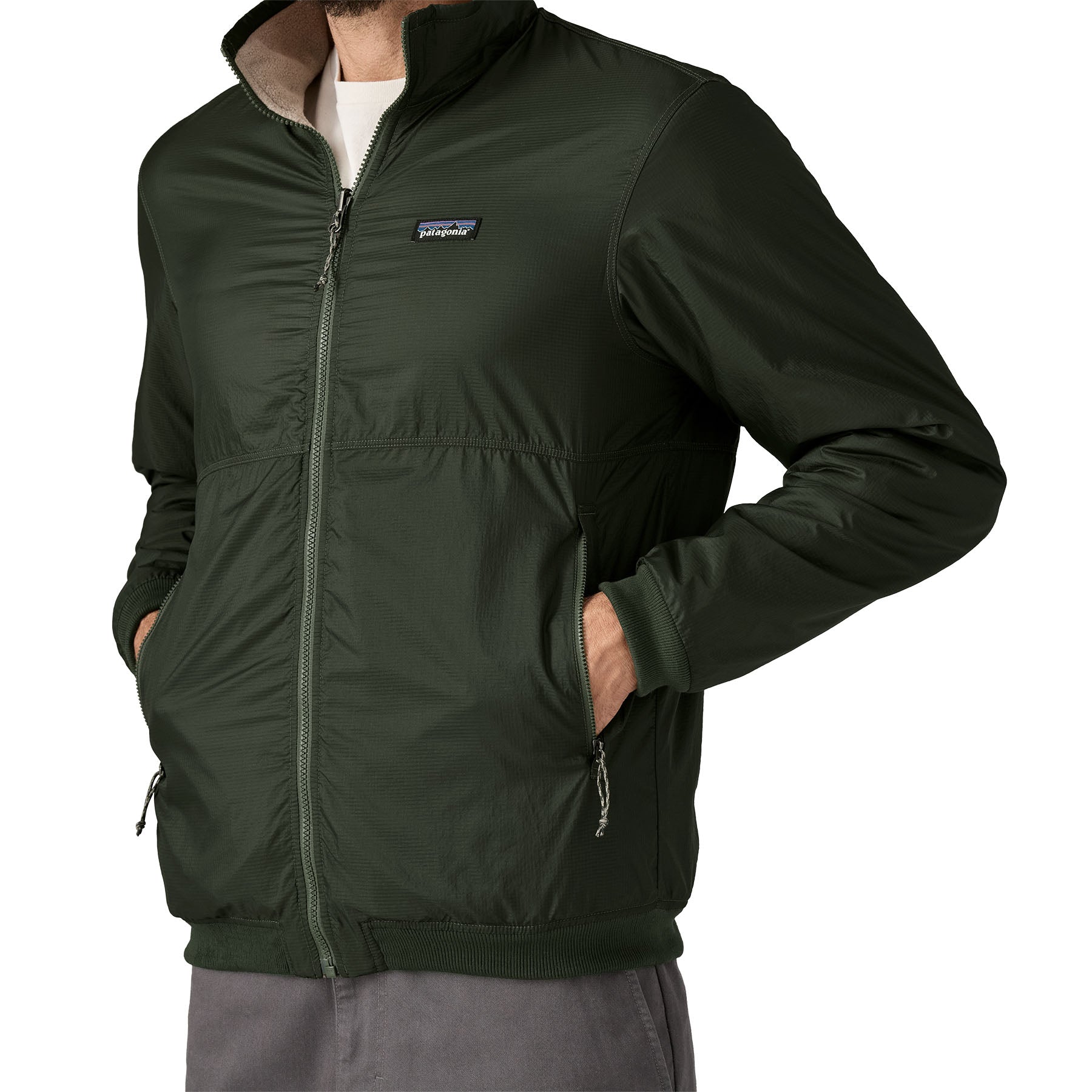 Men's Reversible Shelled Microdini Fleece Jacket