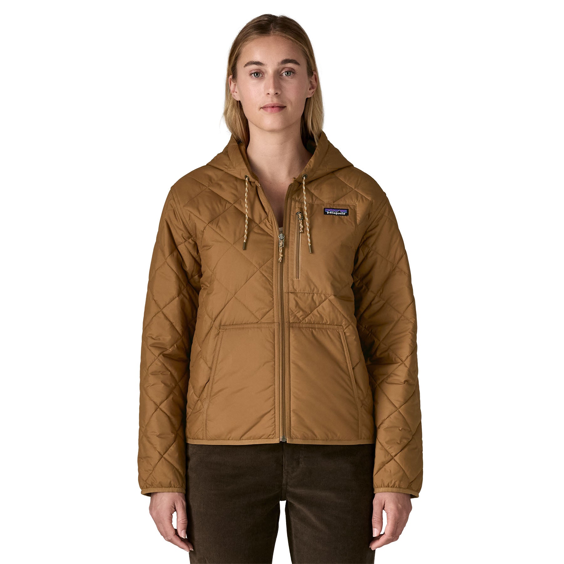 Women's Diamond Quilted Bomber Hoody