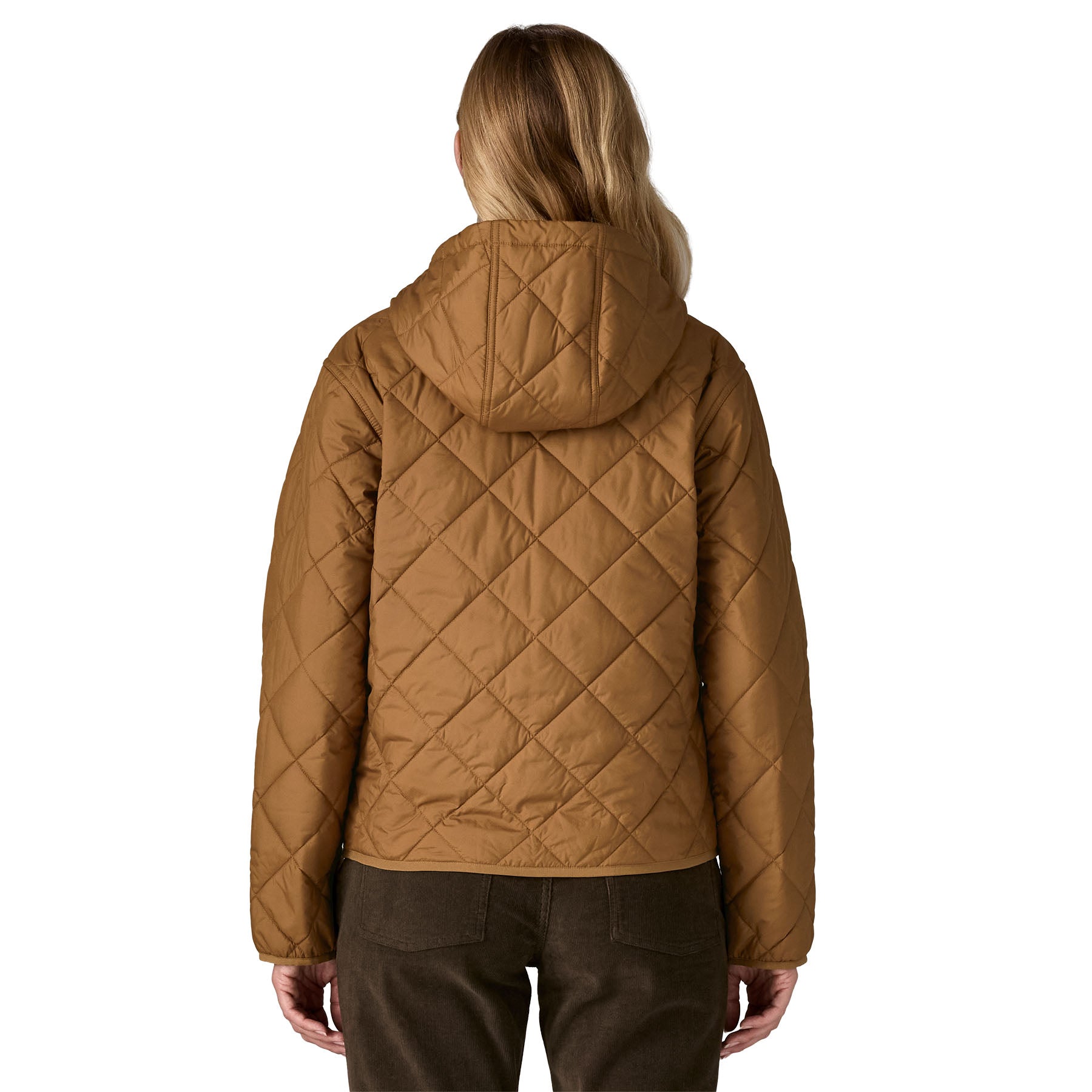 Women's Diamond Quilted Bomber Hoody