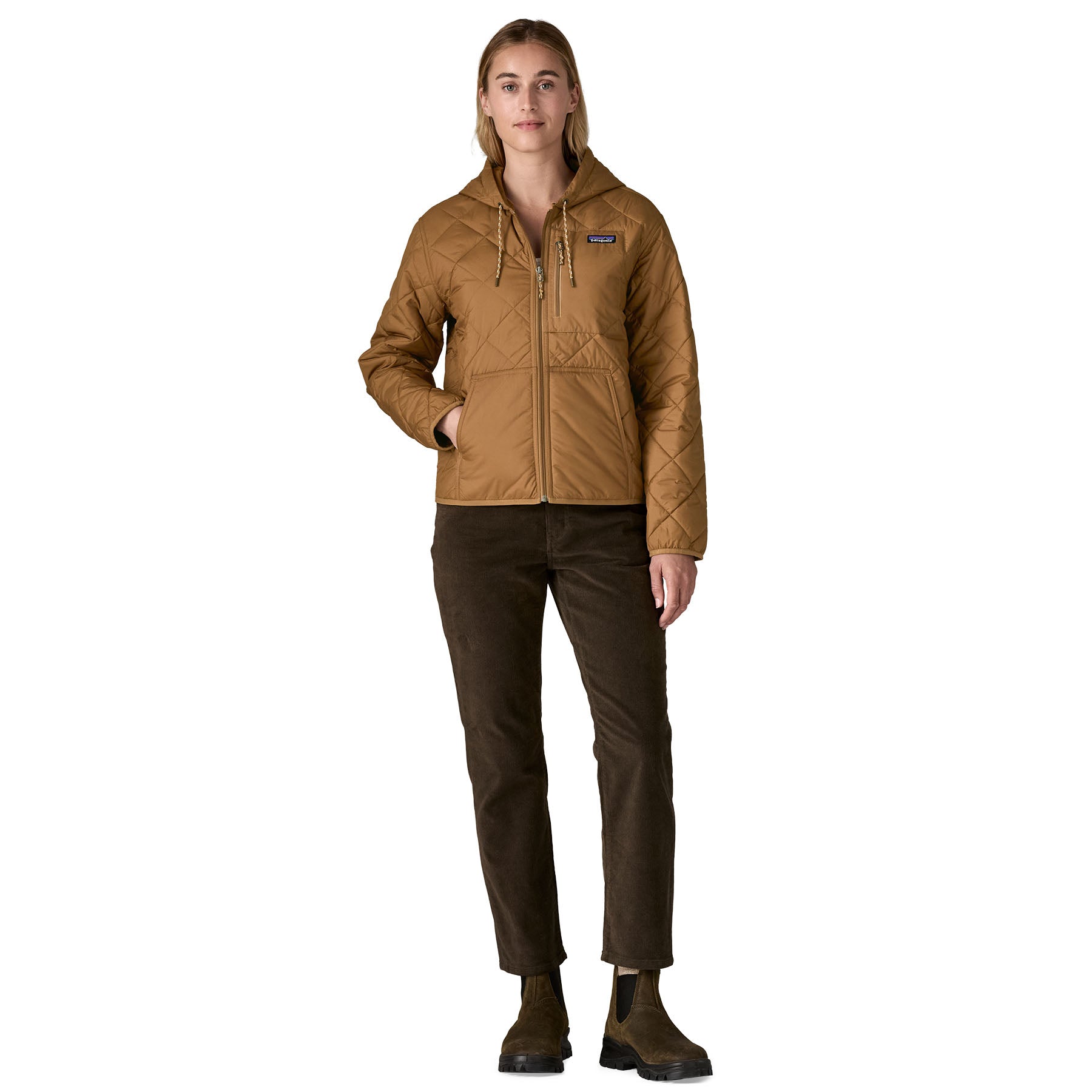 Women's Diamond Quilted Bomber Hoody