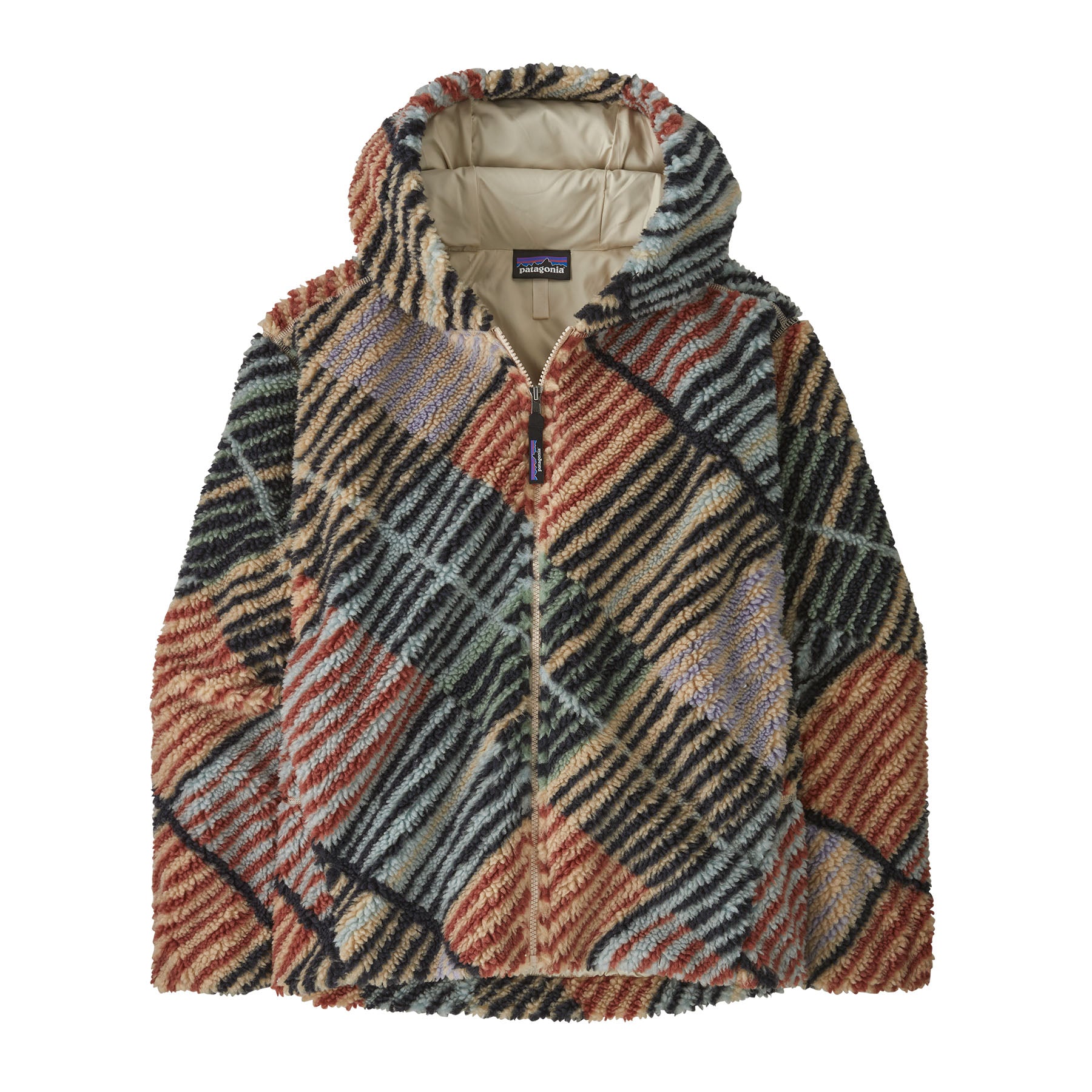 Patagonia Women's Lunar Dusk Fleece Hoody - Rainfall Quilt: Dark