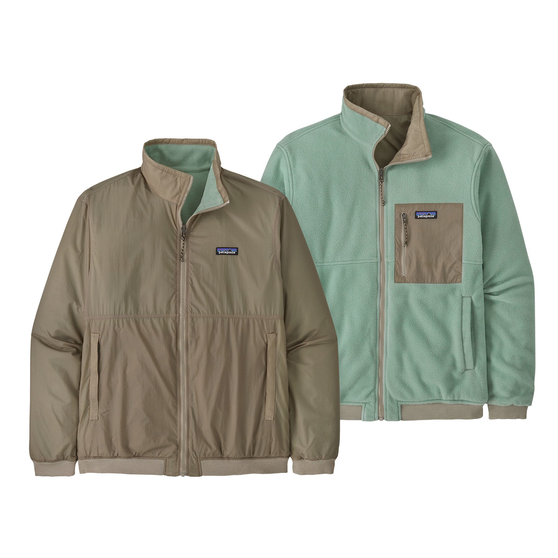 Patagonia Men's Reversible Shelled Microdini Fleece Jacket