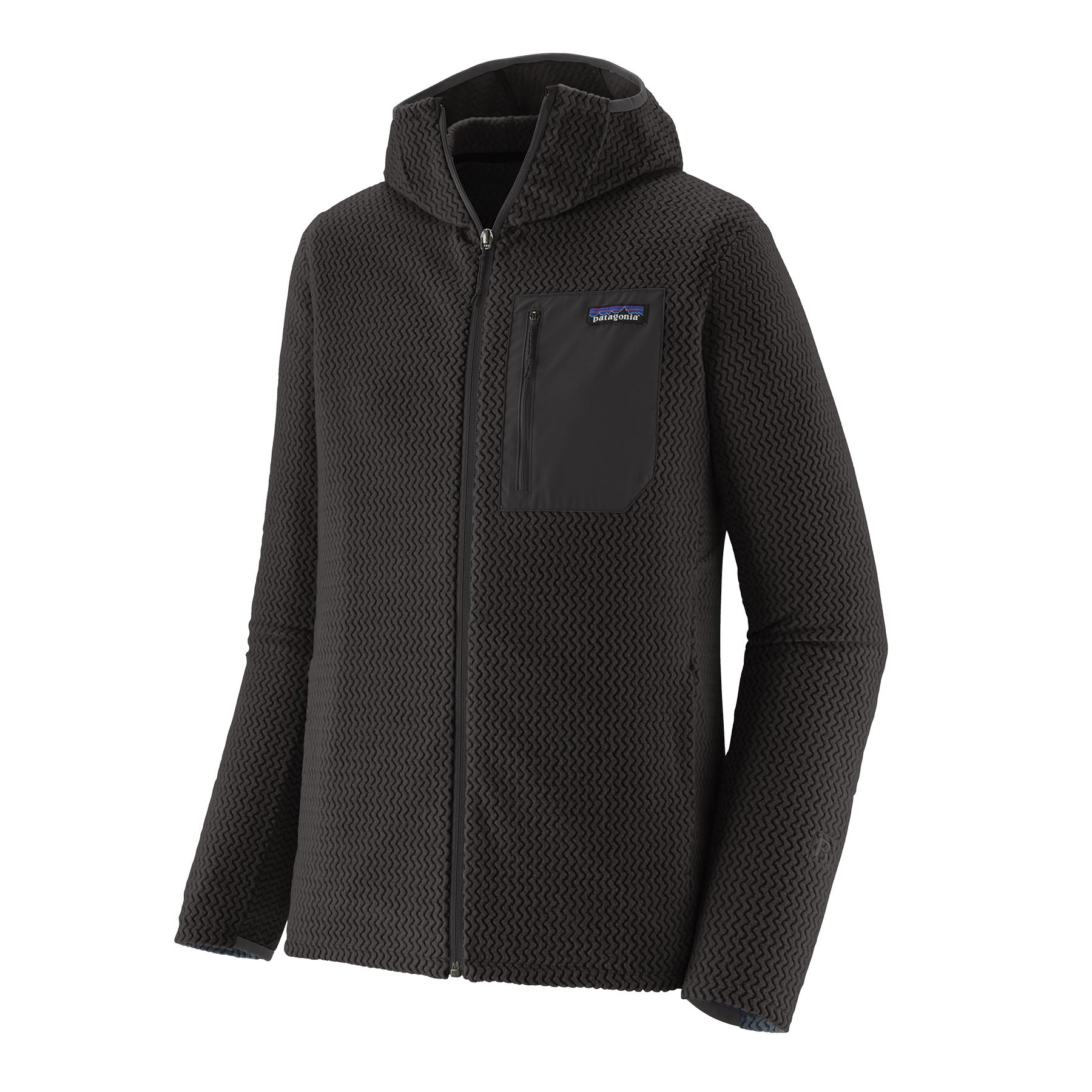 Patagonia Men's R1® Air Fleece Midlayer Full-Zip Hoody - Black