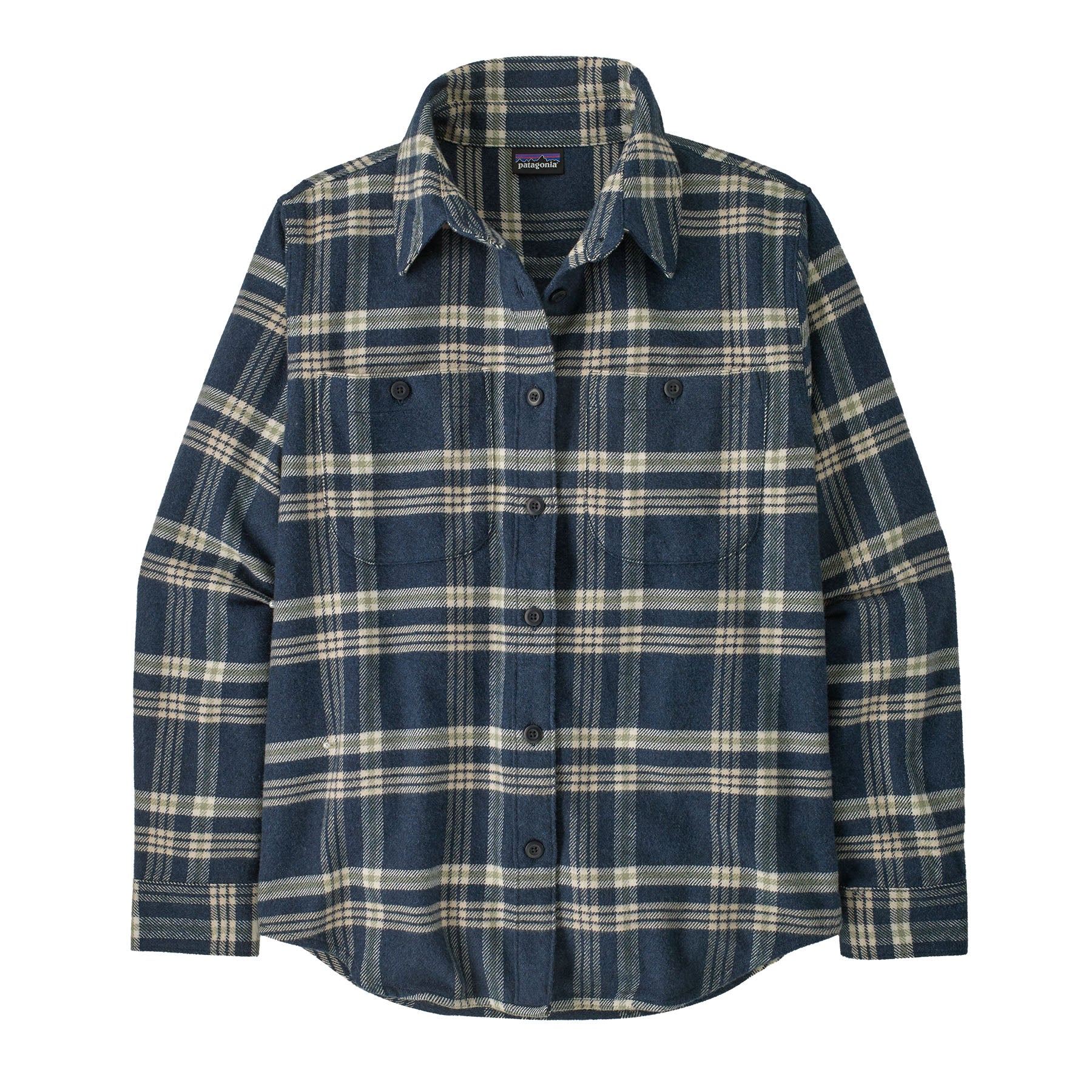 Patagonia Women's Fjord Cotton Flannel Shirt - Old Spruce: Sunken Blue