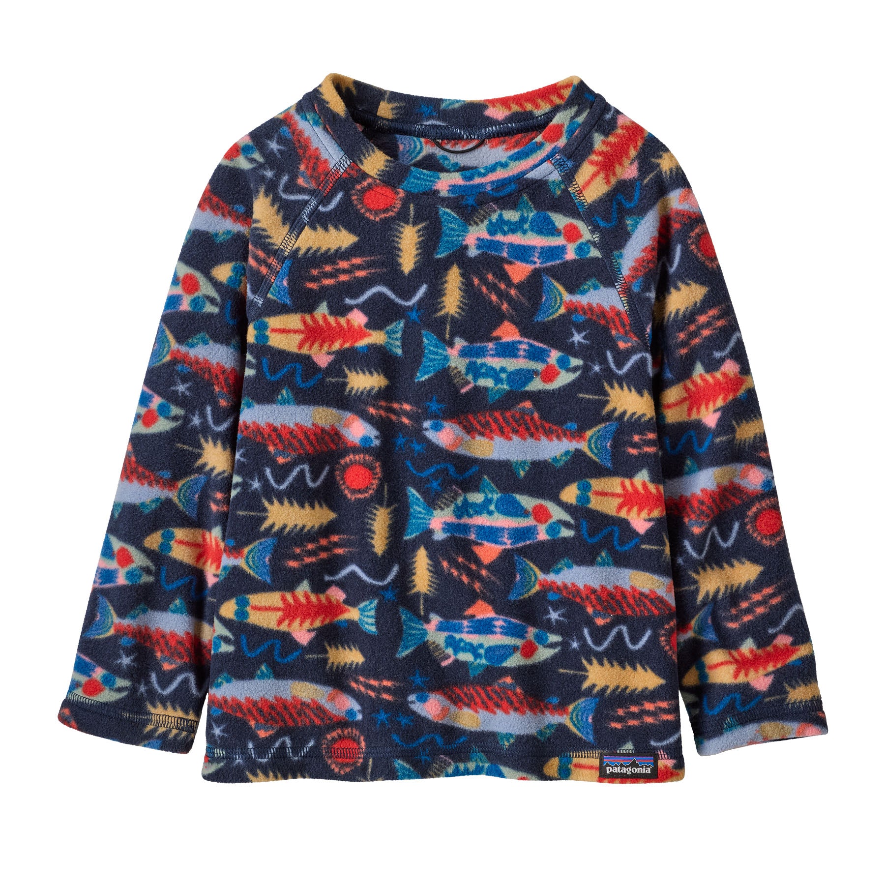 Patagonia Baby Micro D® Fleece Crewneck Pullover - Salmon Energy