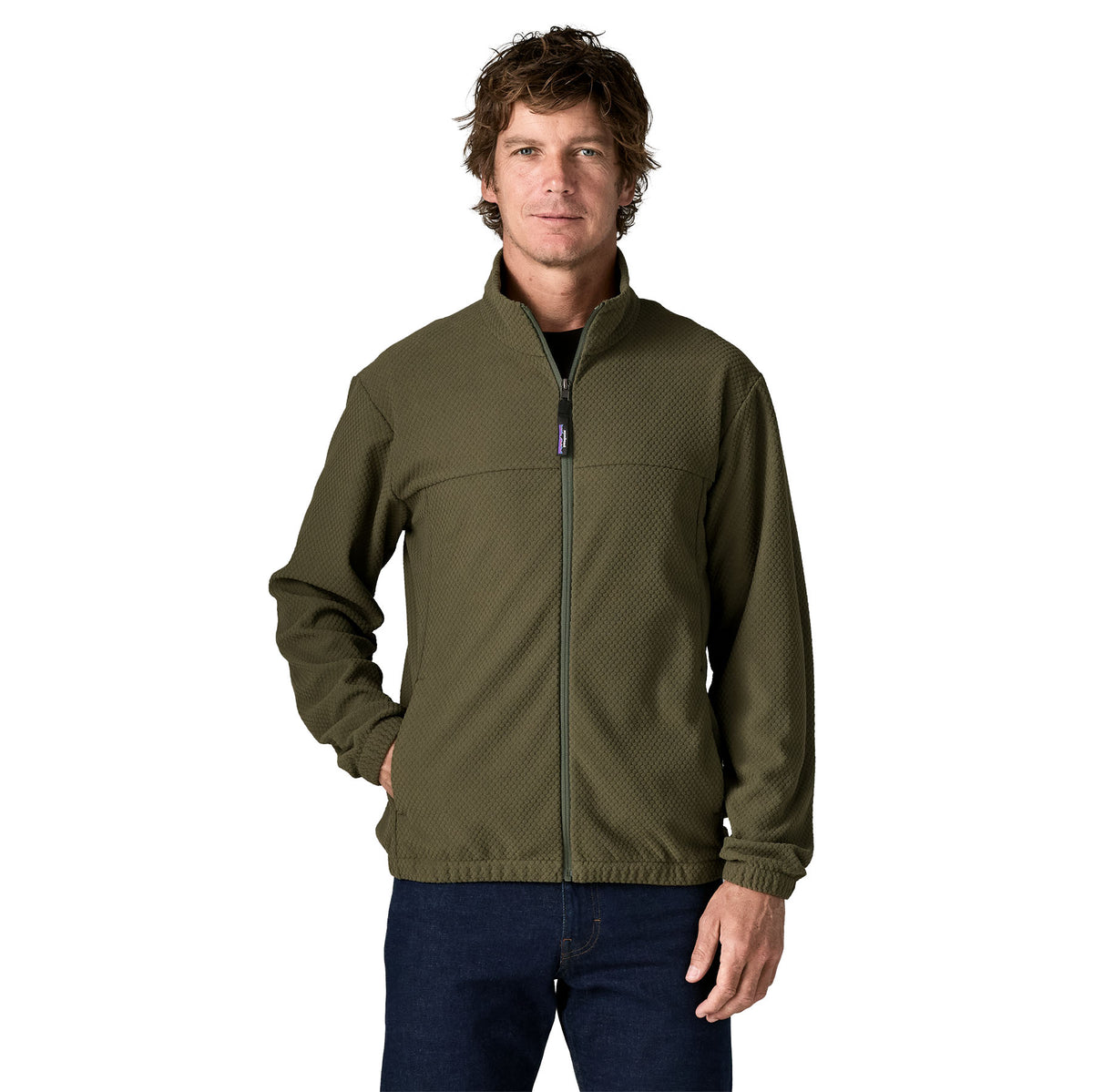 Men's Textured Fleece Jacket