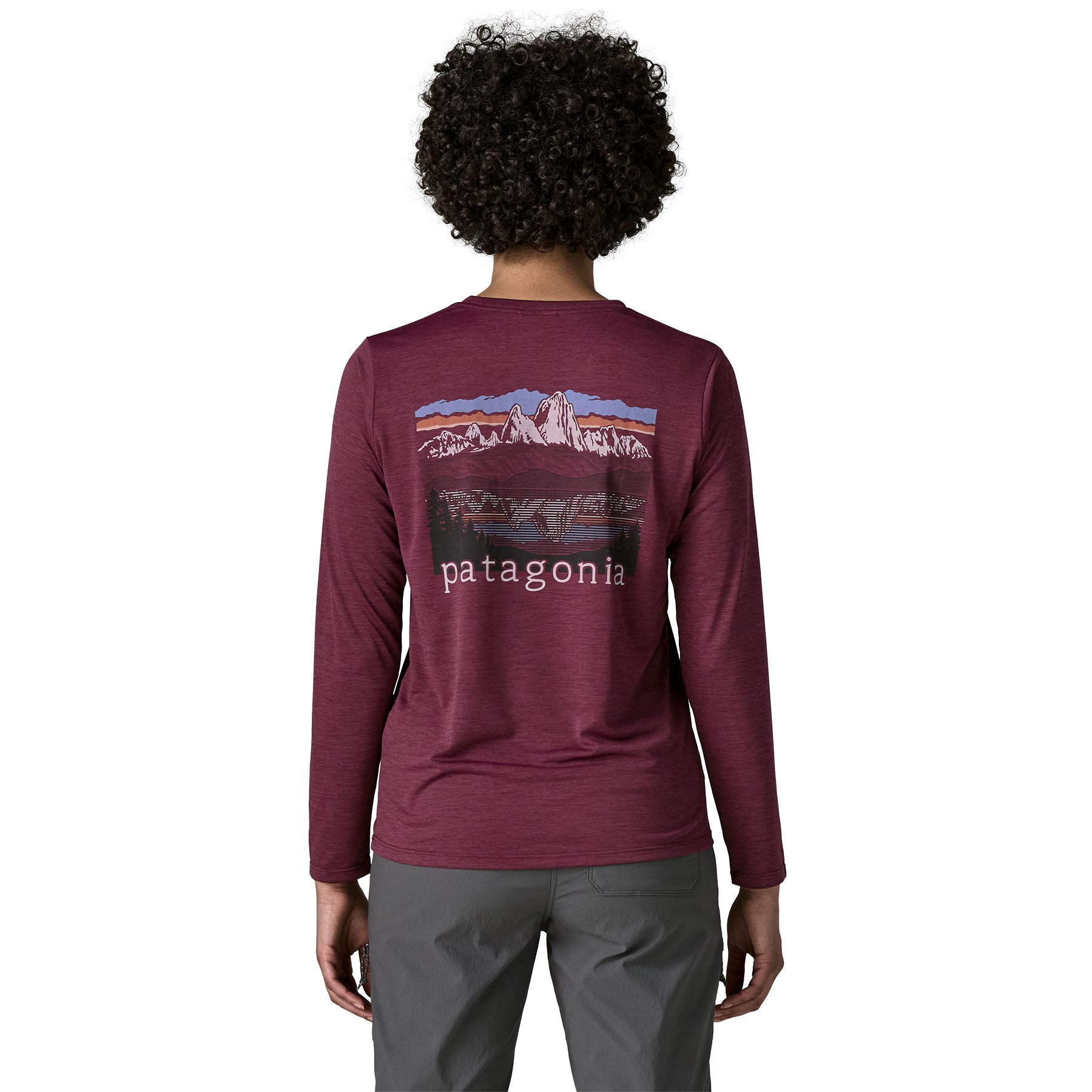 Women's Long-Sleeved Capilene® Cool Daily Shirt - Fitz Roy Foothills