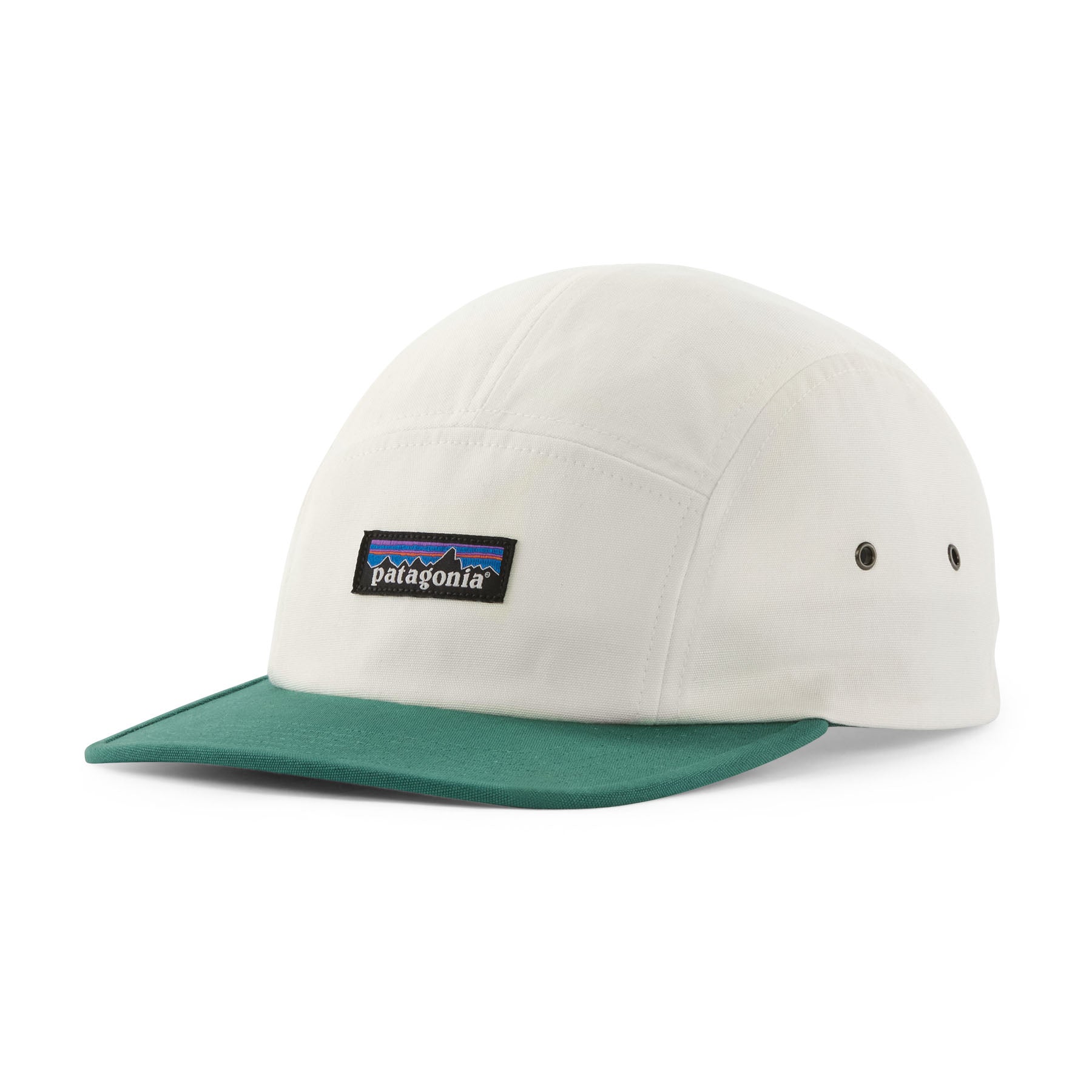 Patagonia Graphic Maclure Five-Panel Hat - P-6 Label: Birch White