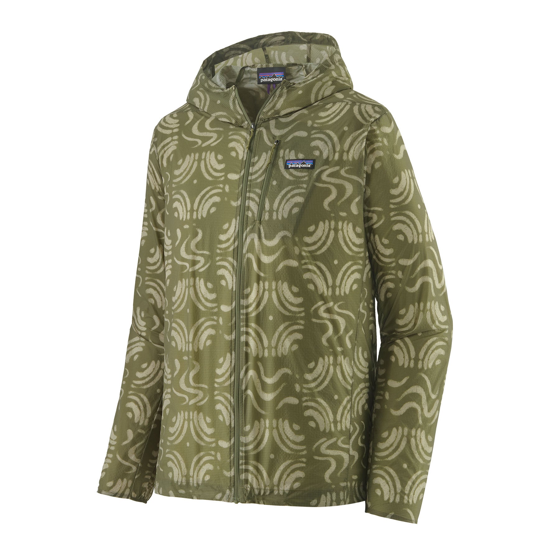 Patagonia Men's Houdini® Windbreaker Jacket - Sand Waves: Caper Green