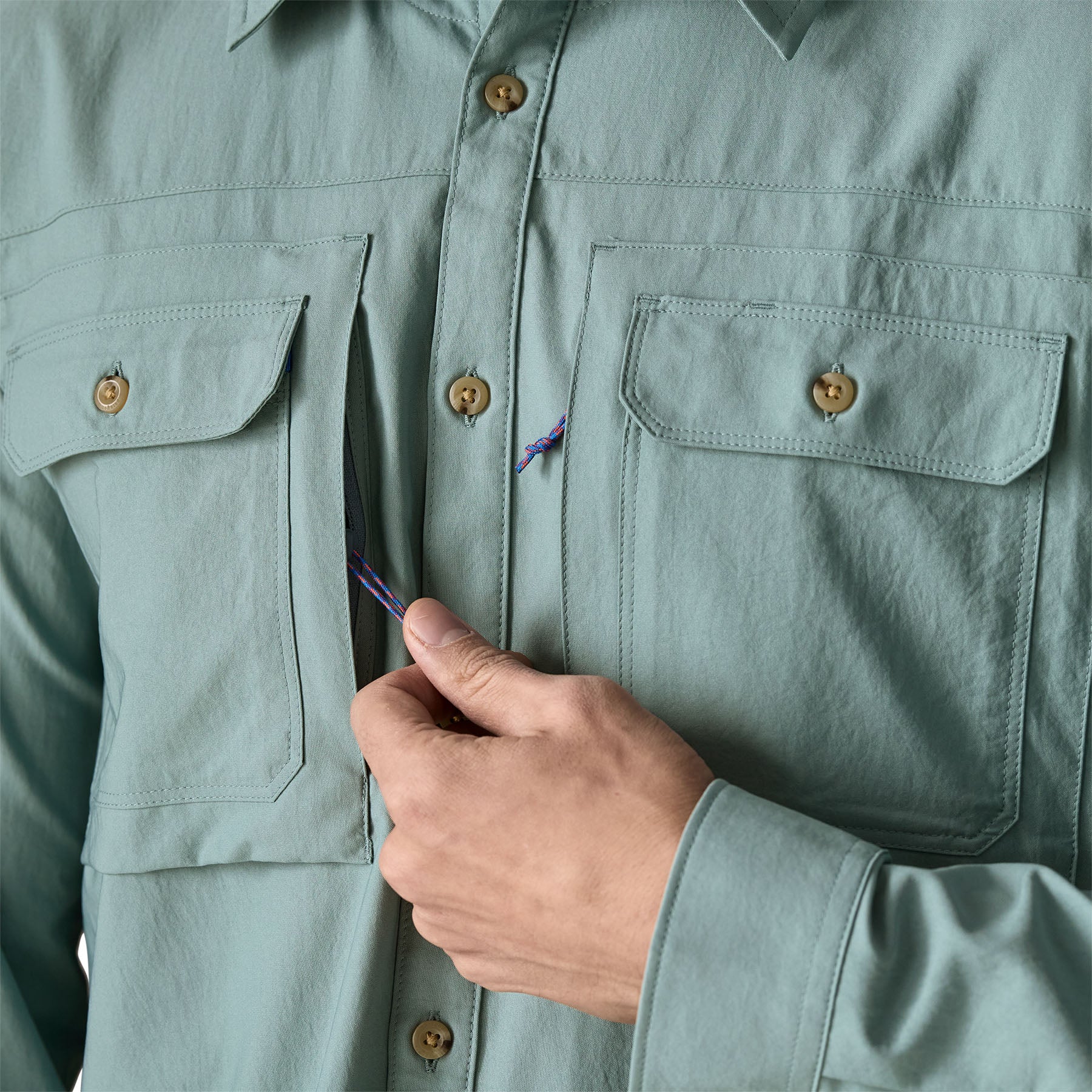 Men's Long-Sleeved Self-Guided Sun Shirt