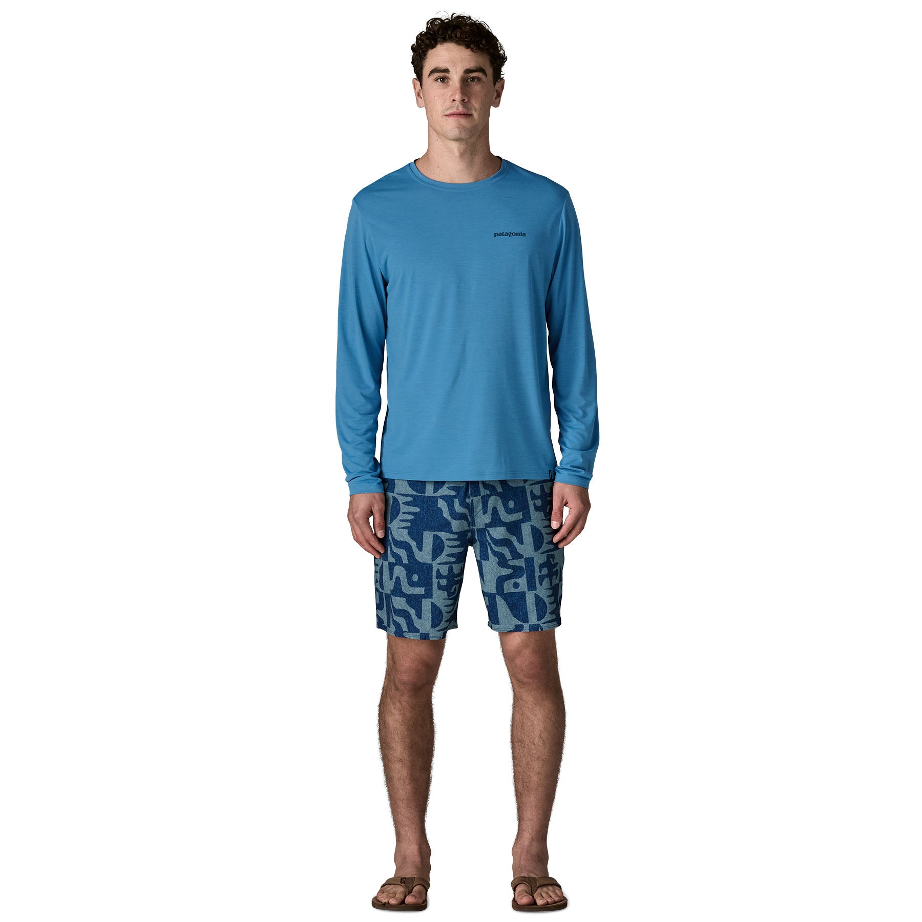Men's Long-Sleeved Capilene® Cool Daily Shirt - Boardshort Logo
