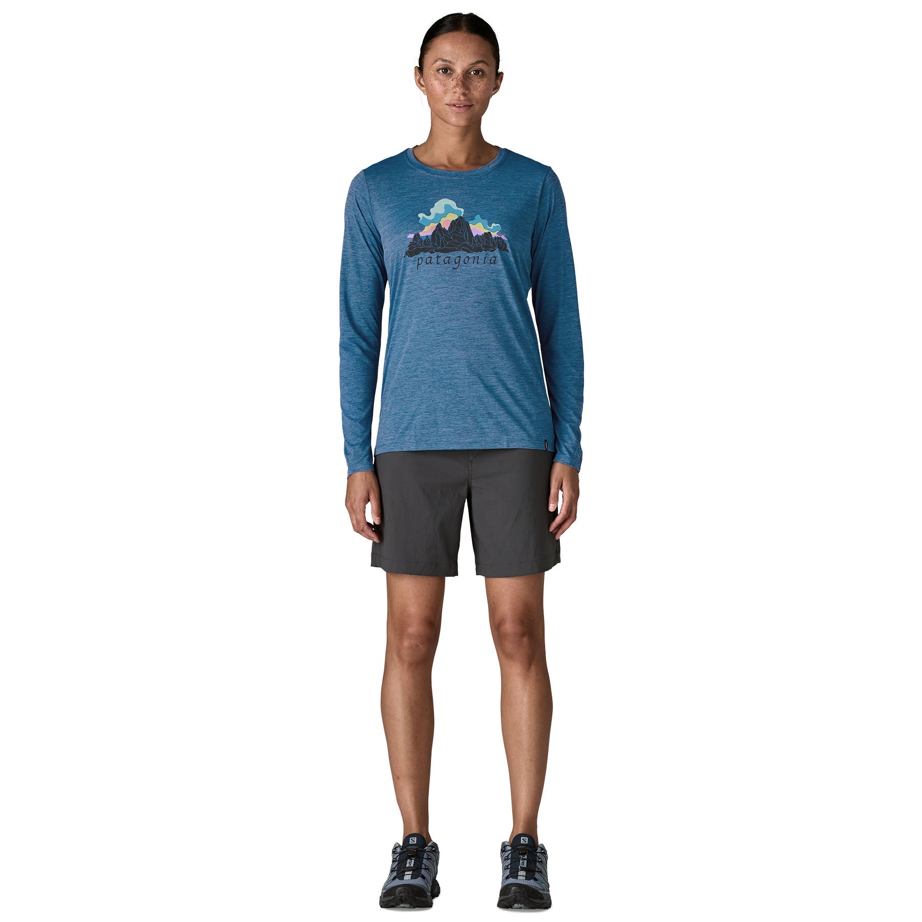 Women's Long-Sleeved Capilene® Cool Daily Shirt - Fitz Roy Nimbus