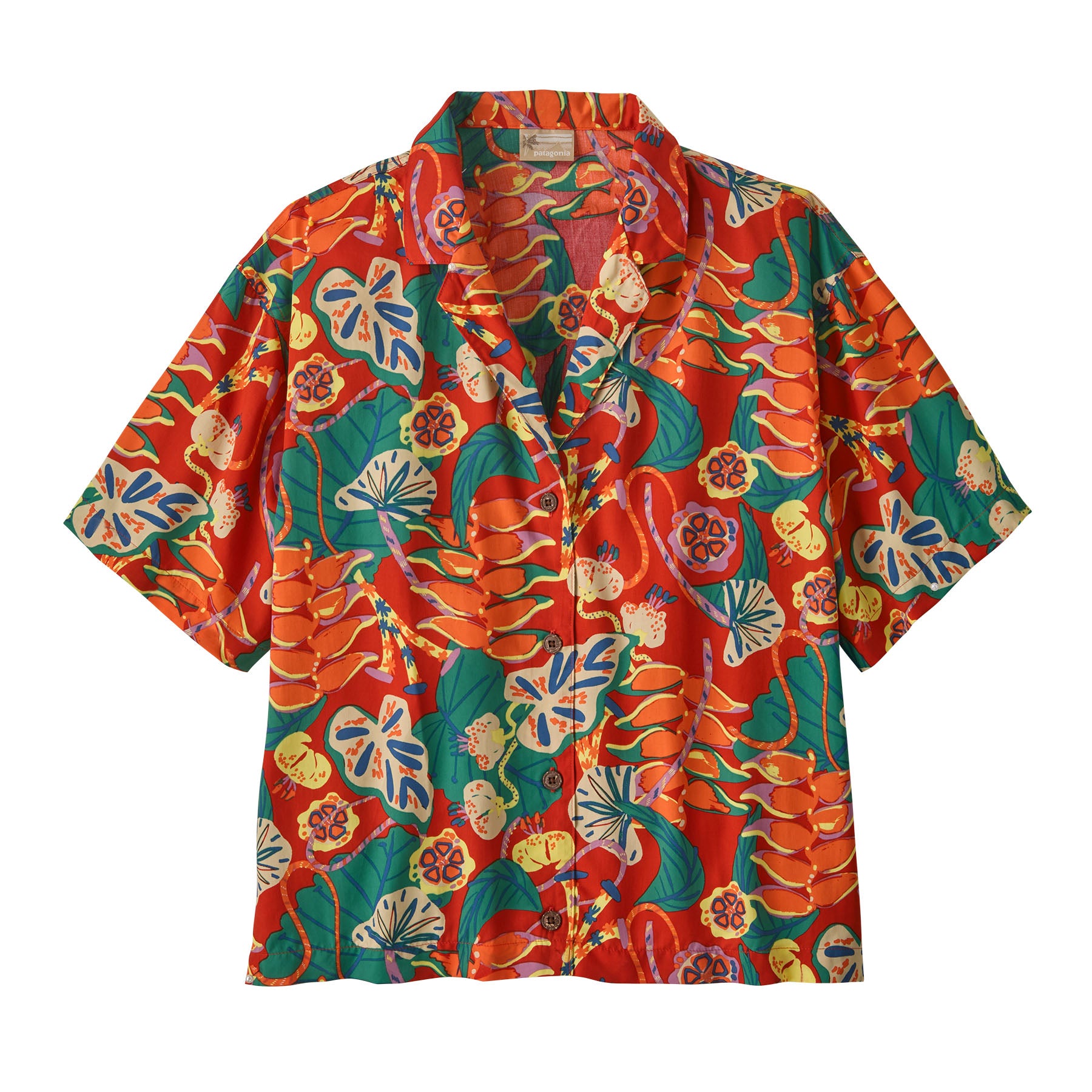 Patagonia Women's Tidal Threads Shirt - Tropiclimb: Hot Ember