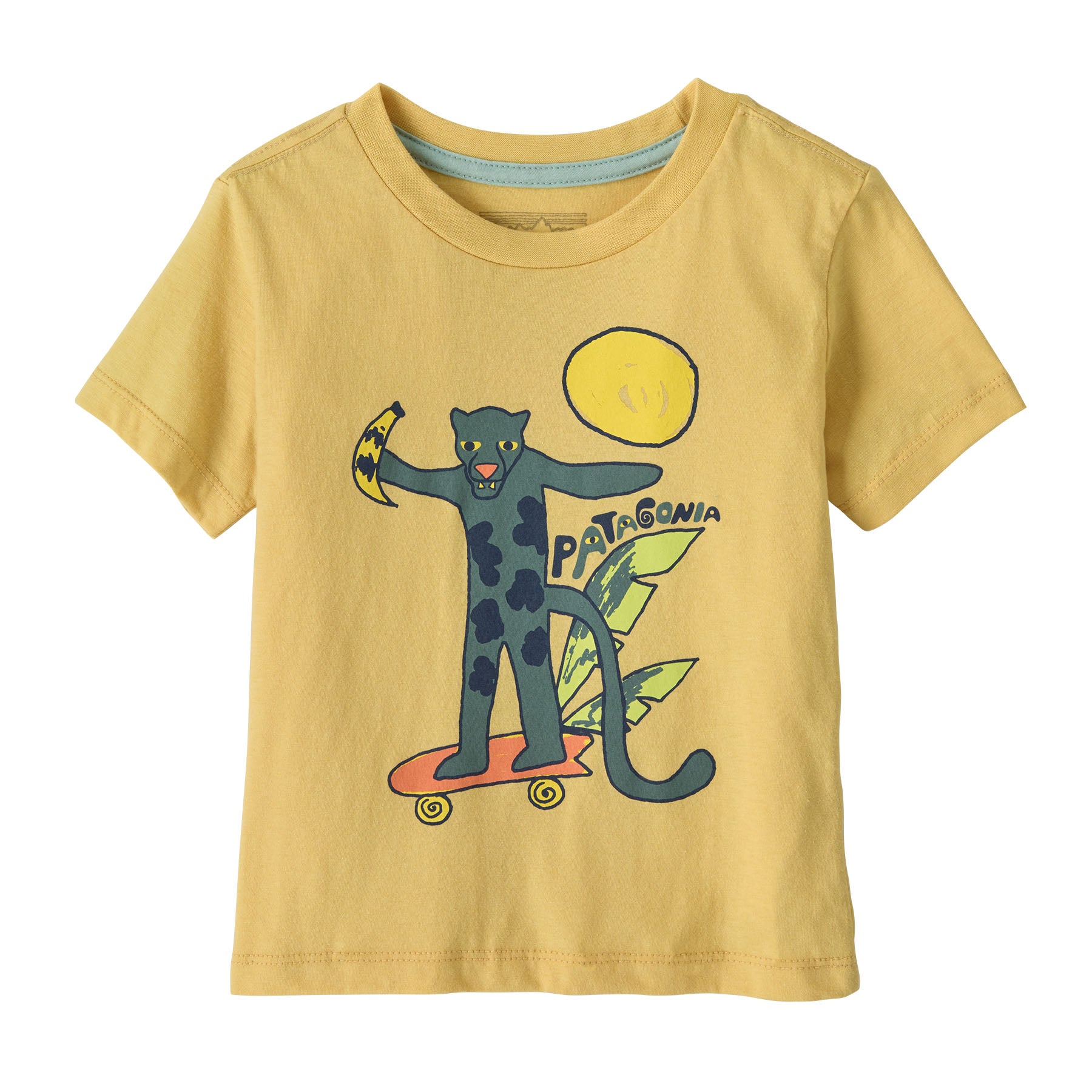 Patagonia Baby Graphic T-Shirt - Jaguar Boogie: Limestone Yellow