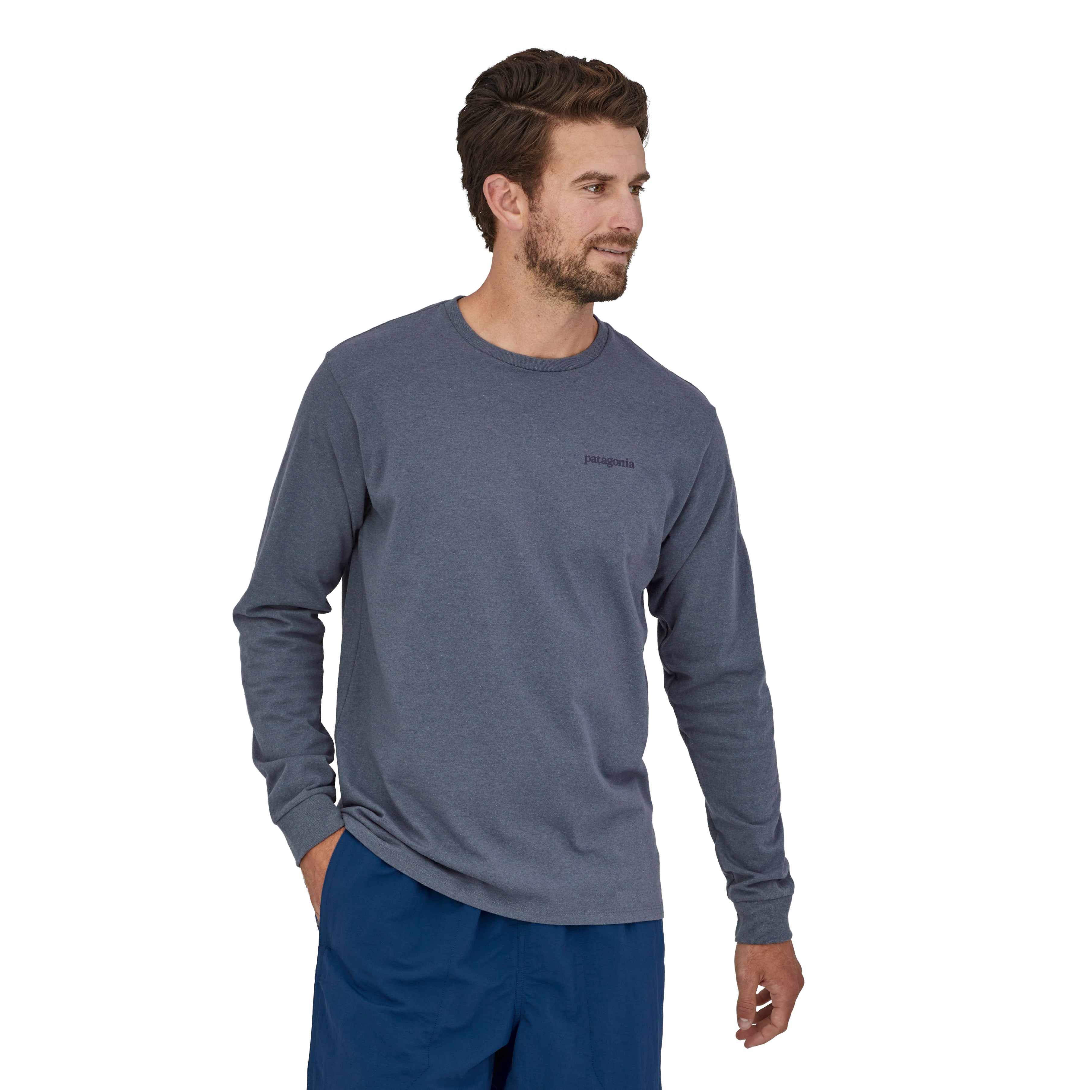 Men's Long-Sleeved Line Logo Ridge Responsibili-Tee®