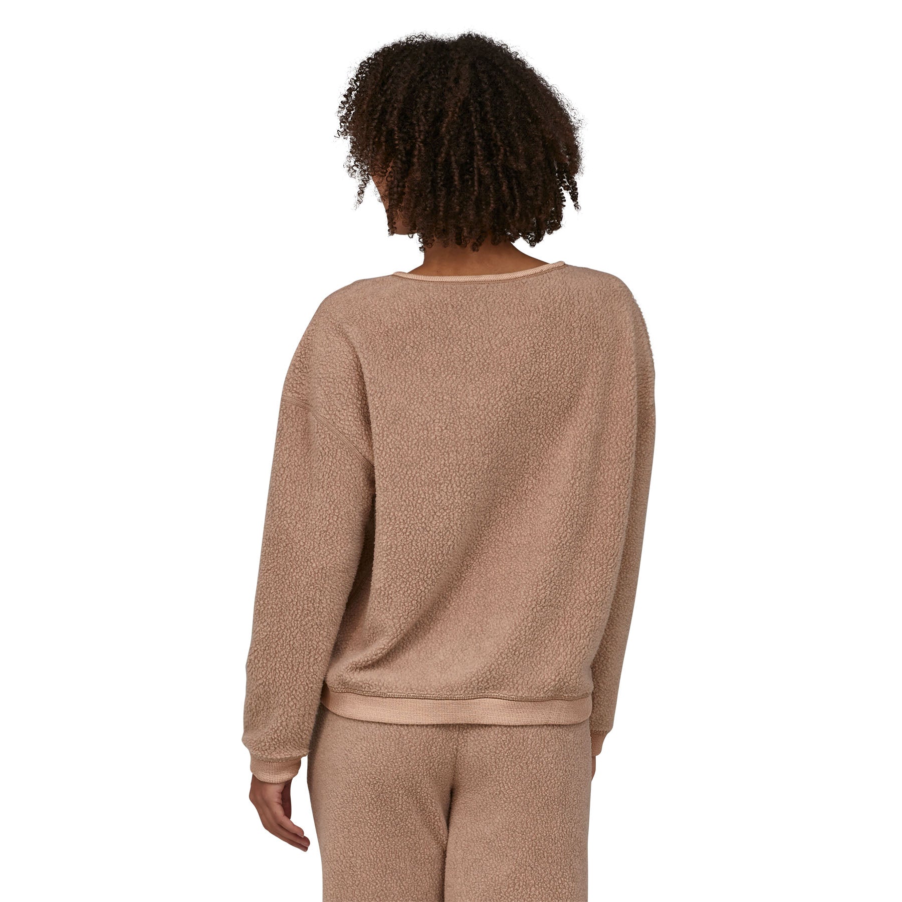 Patagonia Women's Shearling Fleece Crew Pampas Tan