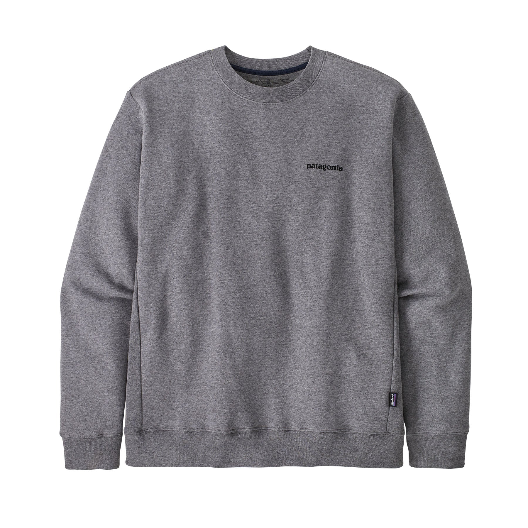 Patagonia P 6 Logo Uprisal Crewneck Sweatshirt Gravel Heather