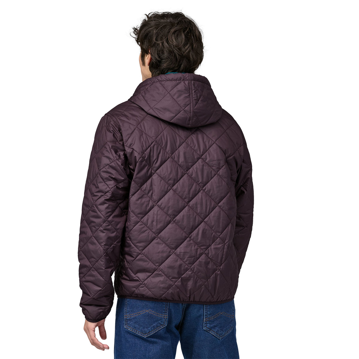 Patagonia Men's Diamond Quilted Bomber Hoody Obsidian Plum