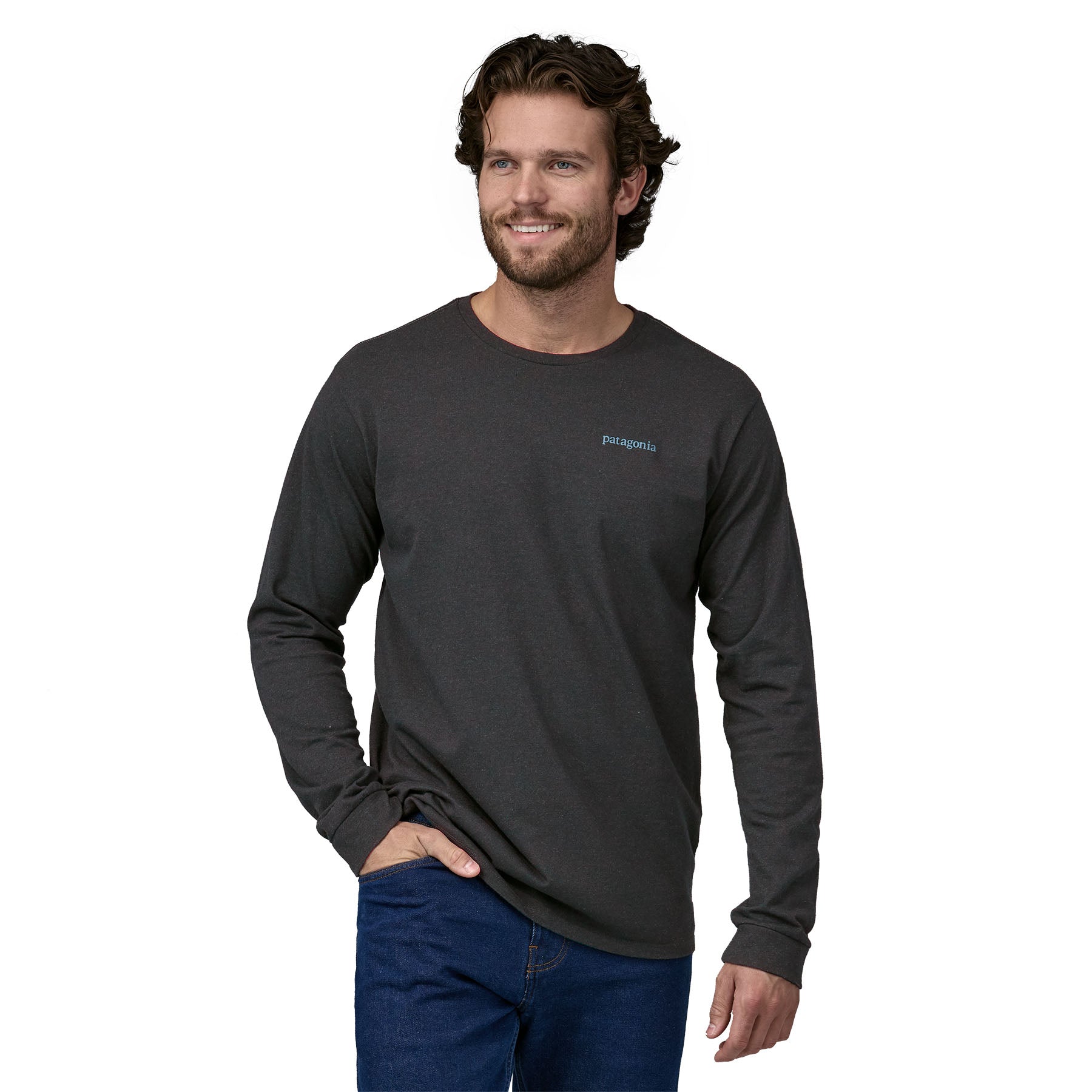 Men's Long-Sleeved Line Logo Ridge Responsibili-Tee®