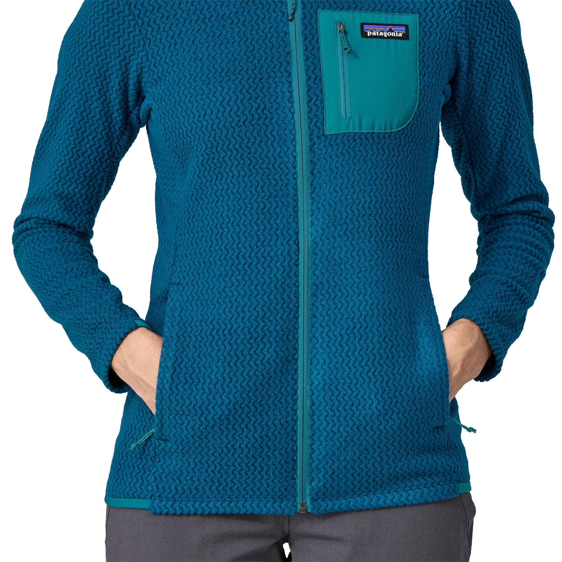 Patagonia Women's R1® Air FullZip Technical Fleece Hoody Milkweed Mauve