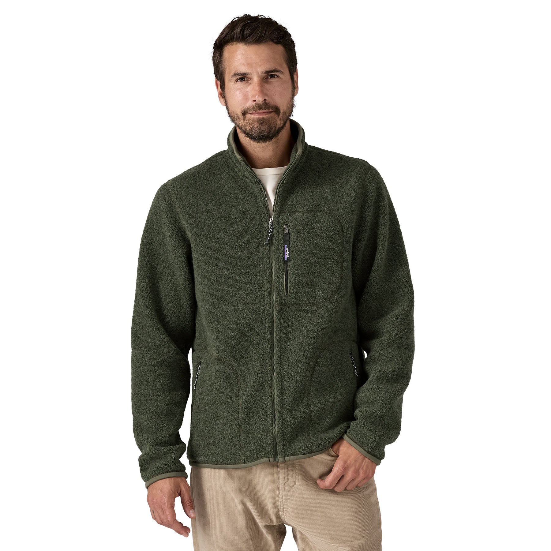 Patagonia Men's Reclaimed Fleece Jacket Seabird Grey