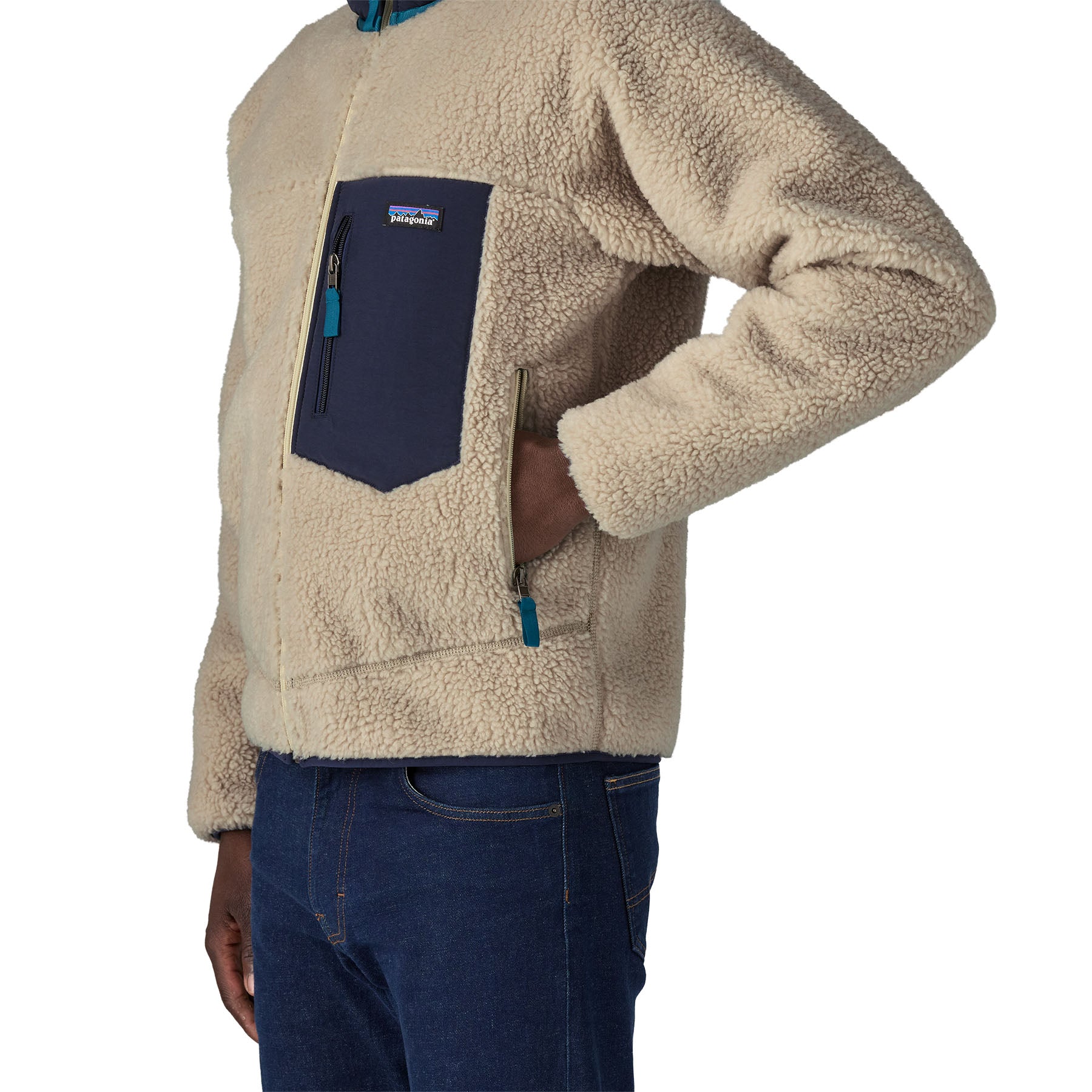 Patagonia men's windproof fleece jacket outlet