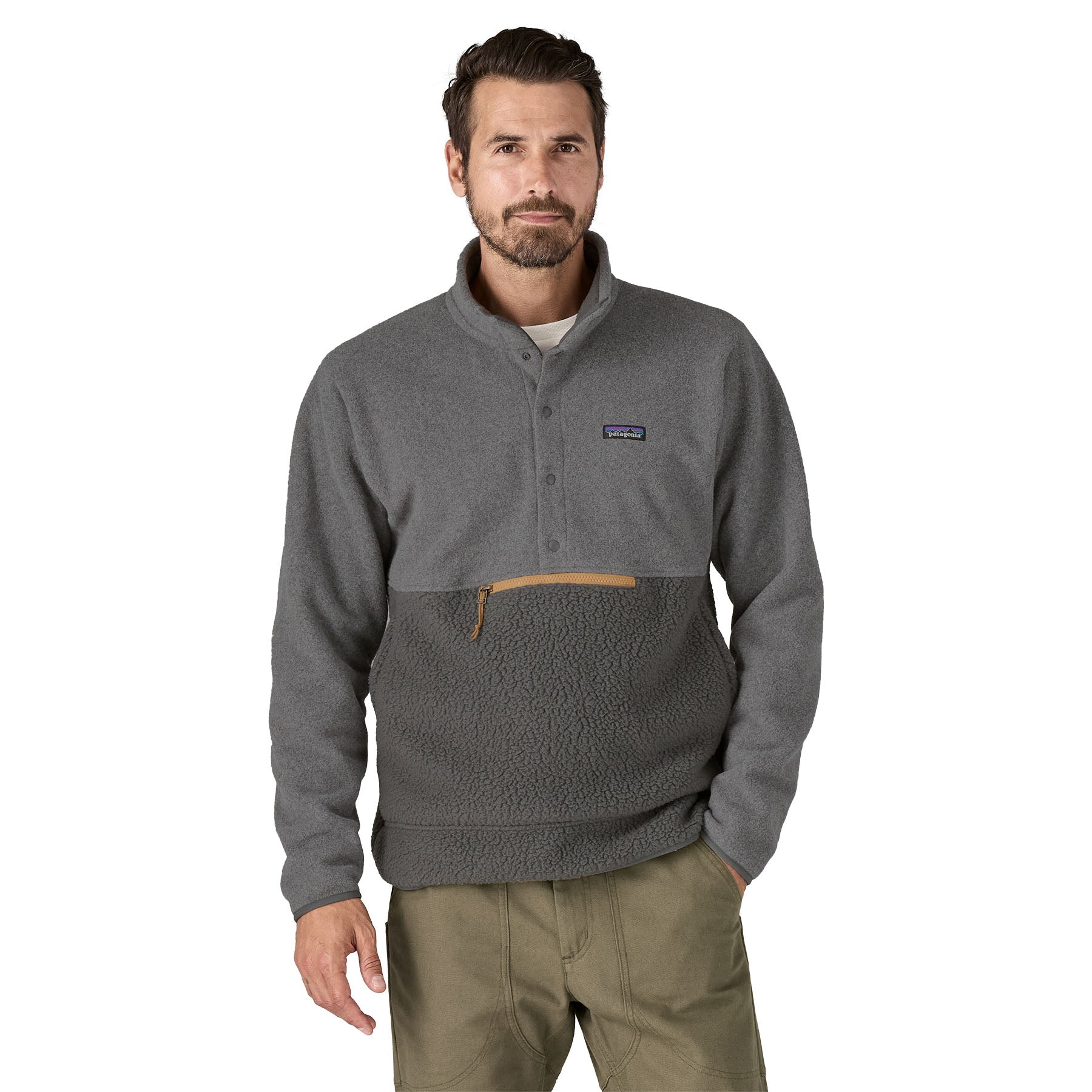 Patagonia snap pullover mens deals