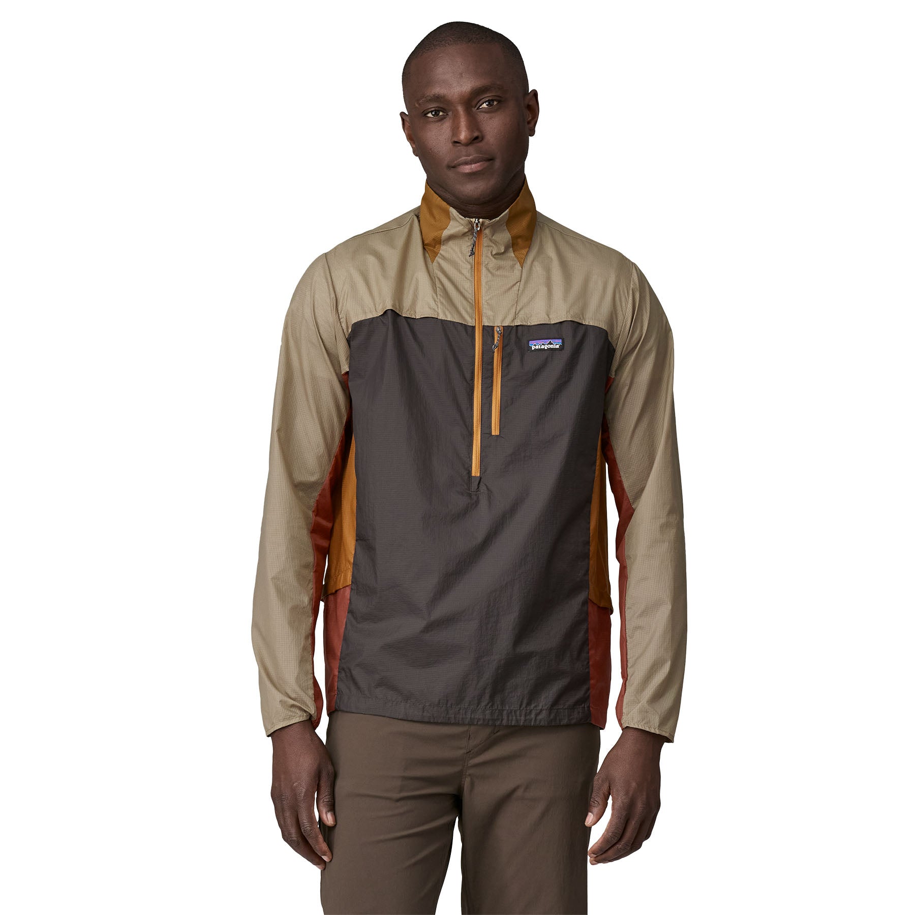 Patagonia Men s Houdini Stash 1 2 Zip Windbreaker Pullover Seabird Grey