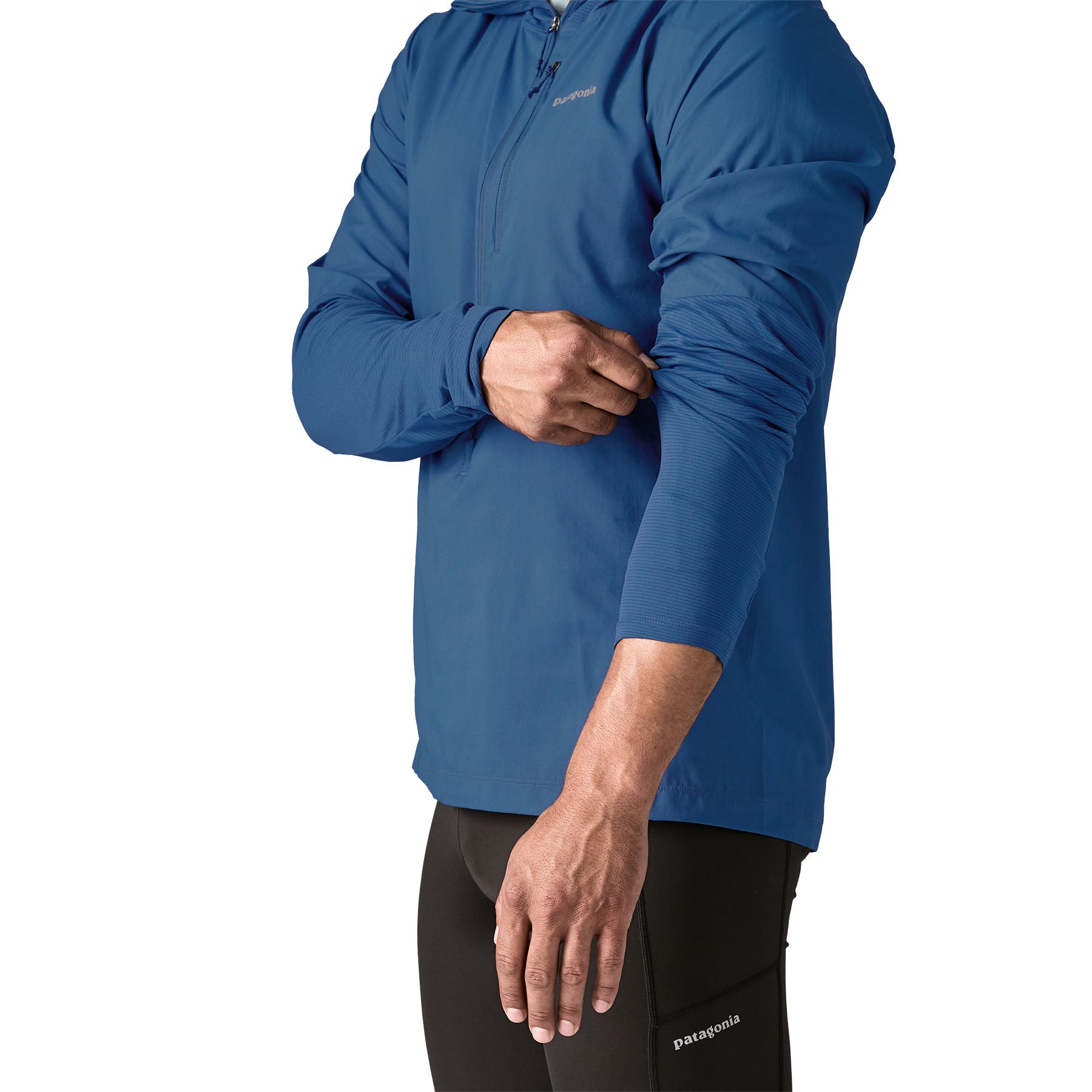 Patagonia M's Airshed Pro Pullover XS 青 Patagonia Men's Airshed Pro Pullover - Running Windbreaker