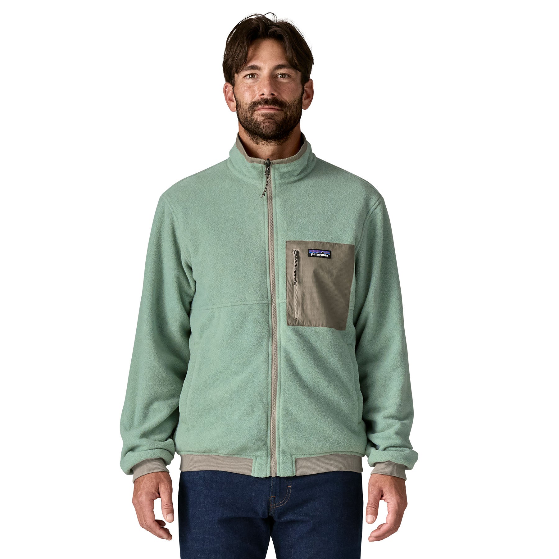 Men's Reversible Shelled Microdini Fleece Jacket