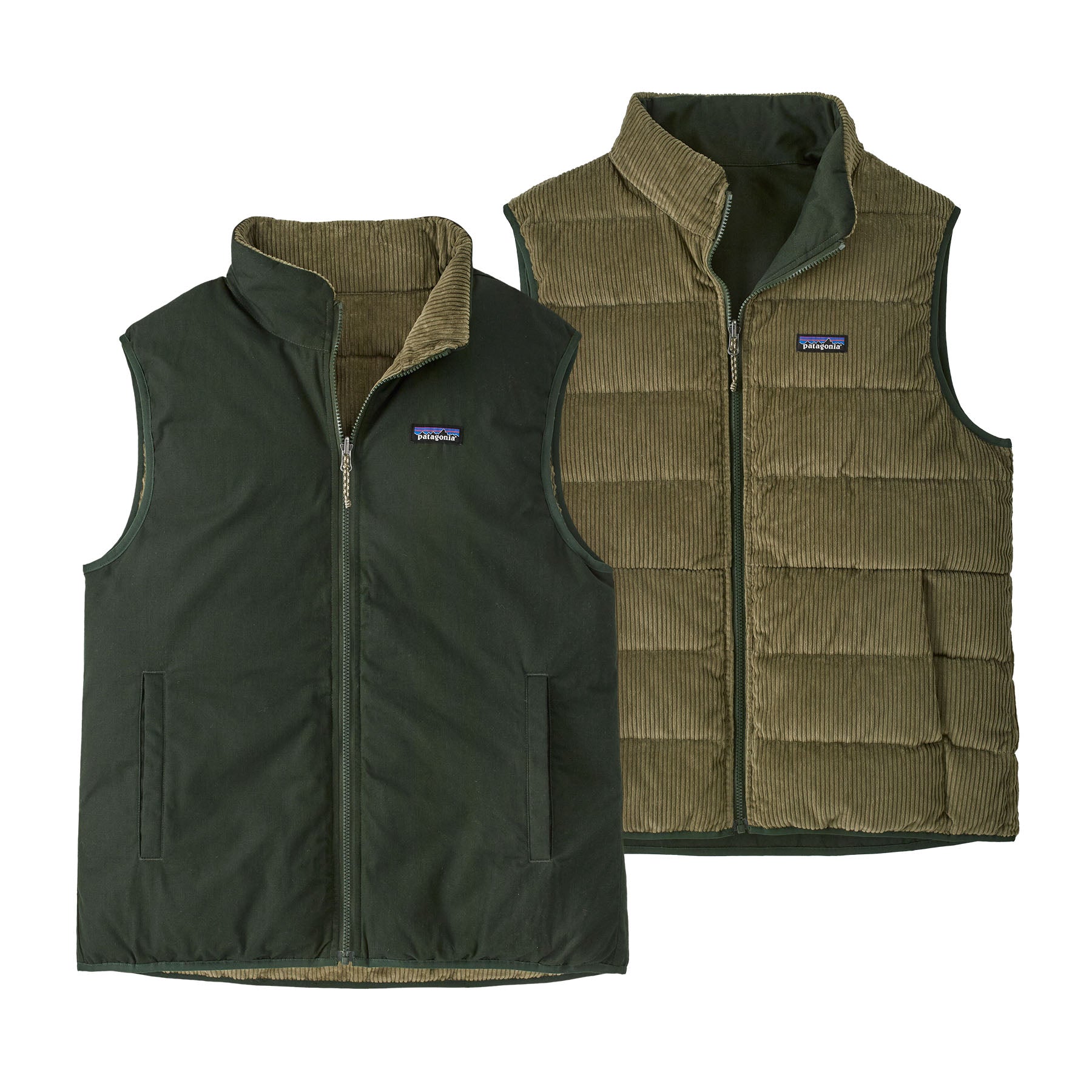 Reversible Cotton Down Vest