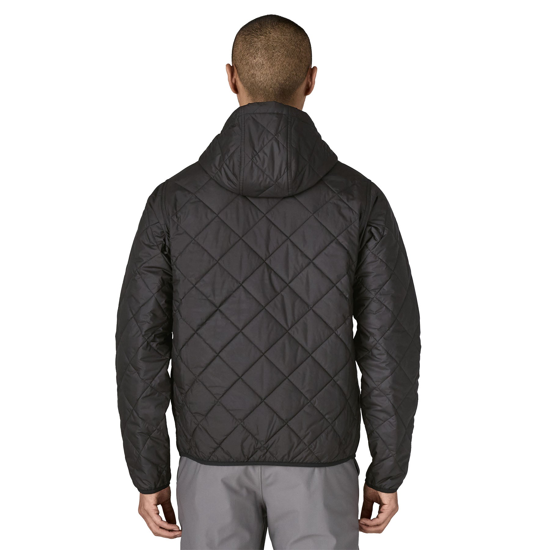 Men's Diamond Quilted Bomber Hoody