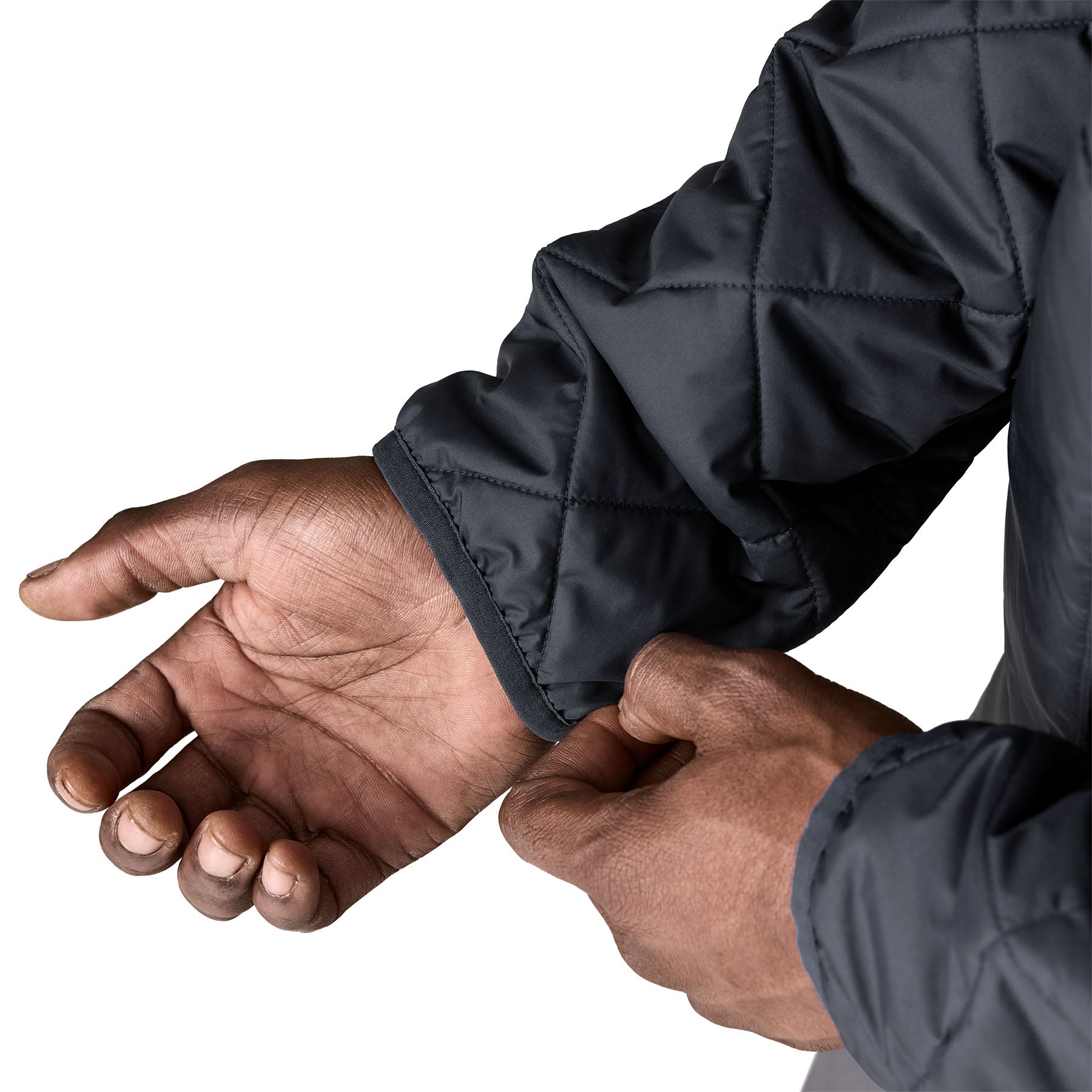 Men's Diamond Quilted Bomber Hoody