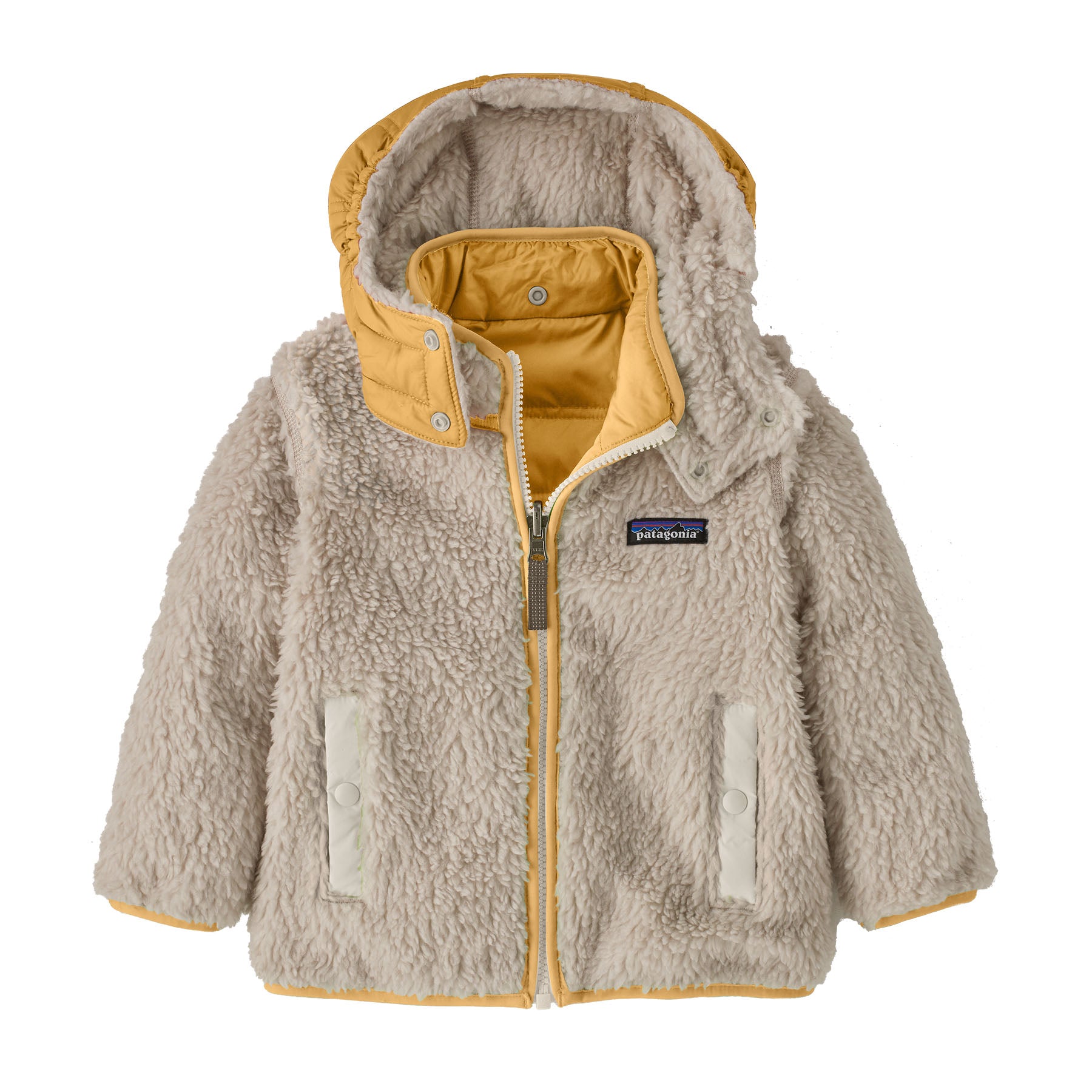 Patagonia Baby Reversible Tribbles Hoody - Talon Gold