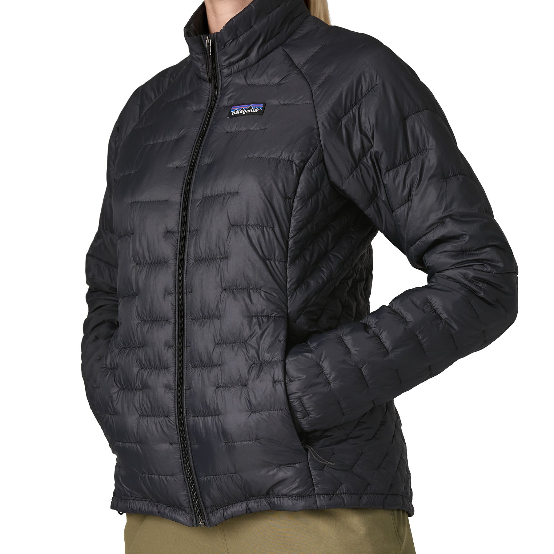 Patagonia Women's Micro Puff® Insulated Jacket - Smolder Blue w/P6