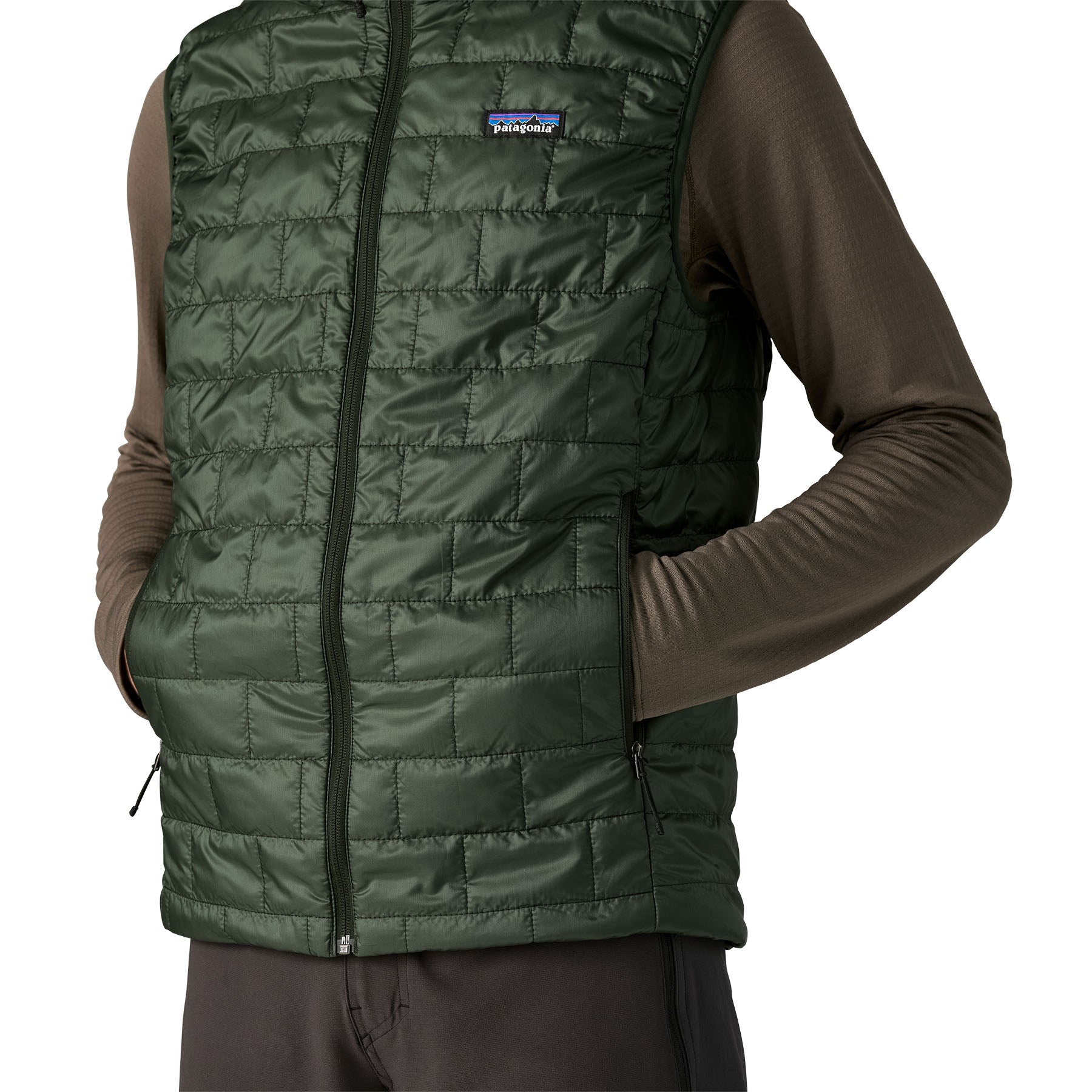 Patagonia Men's Nano Puff® Packable Insulated Vest - Old Growth Green