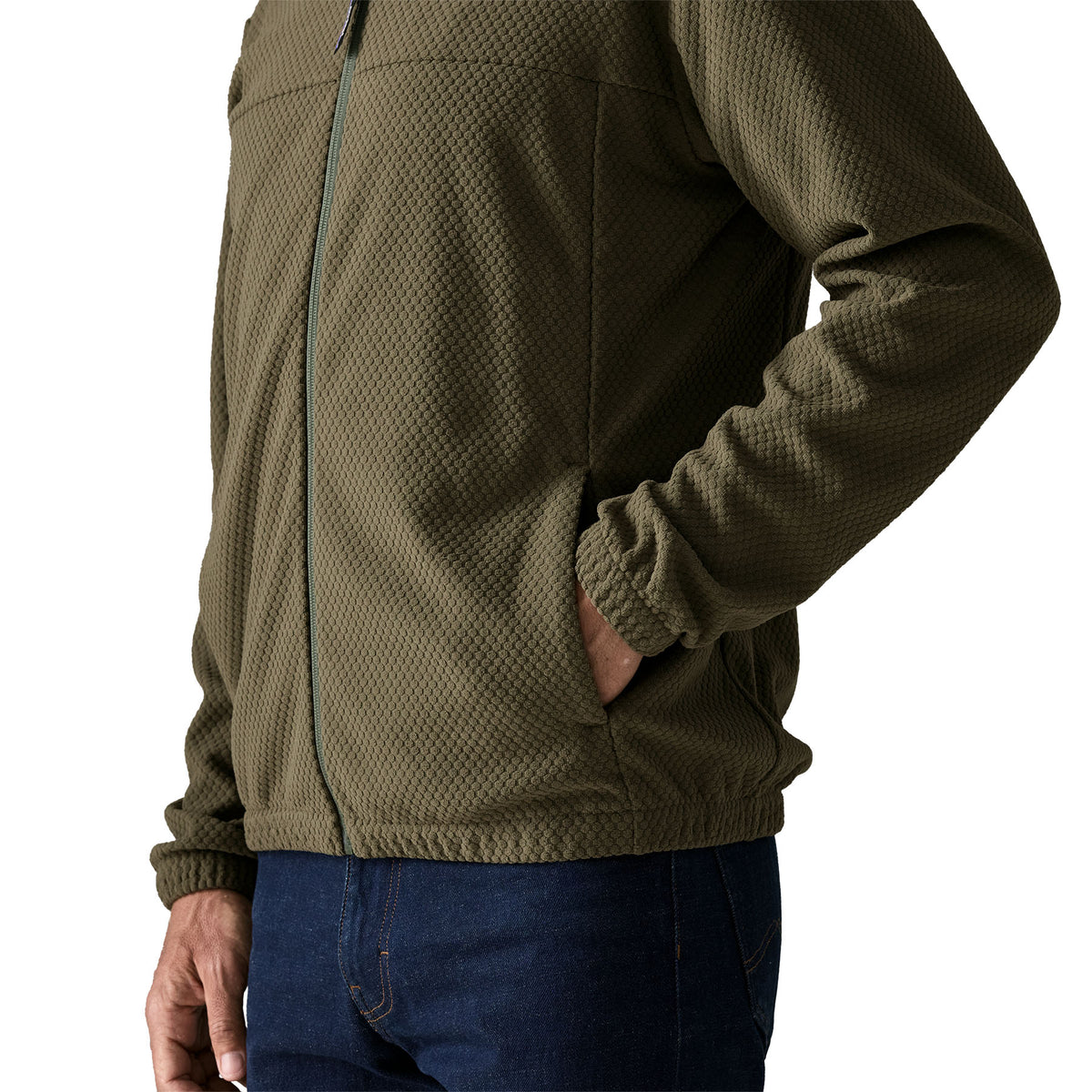 Men's Textured Fleece Jacket
