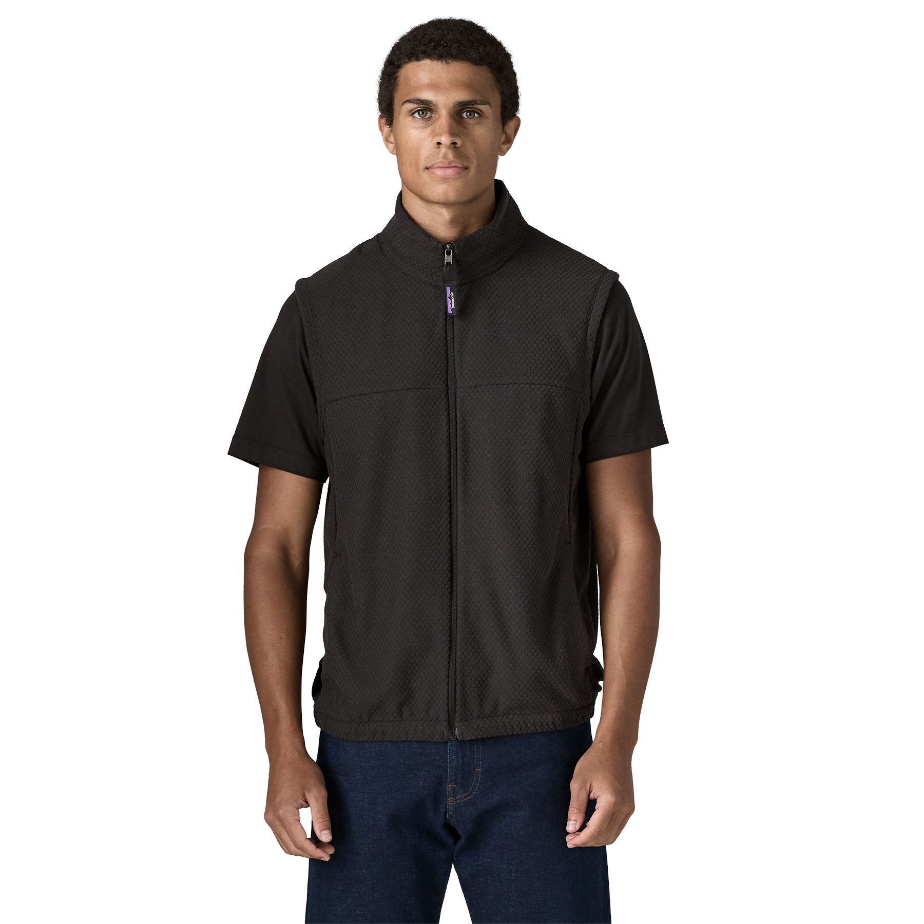 Men's Textured Fleece Vest