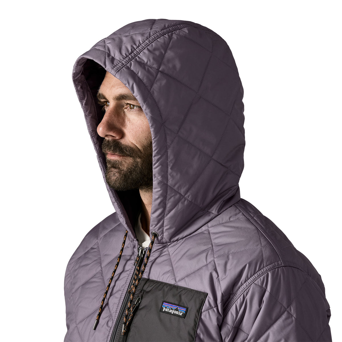 Men's Diamond Quilted Bomber Hoody