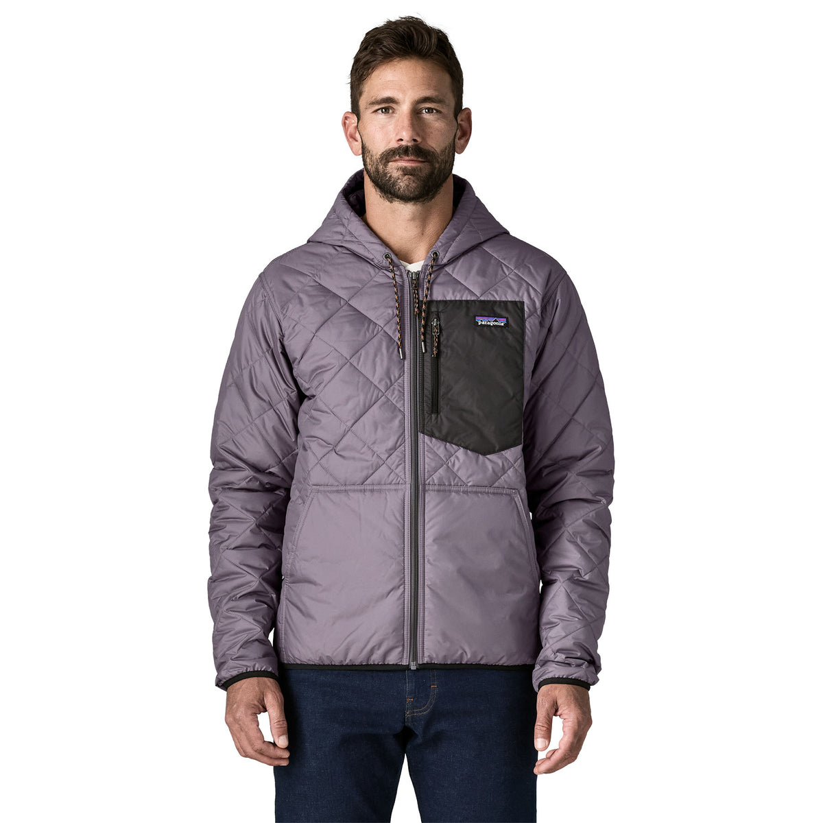 Men's Diamond Quilted Bomber Hoody