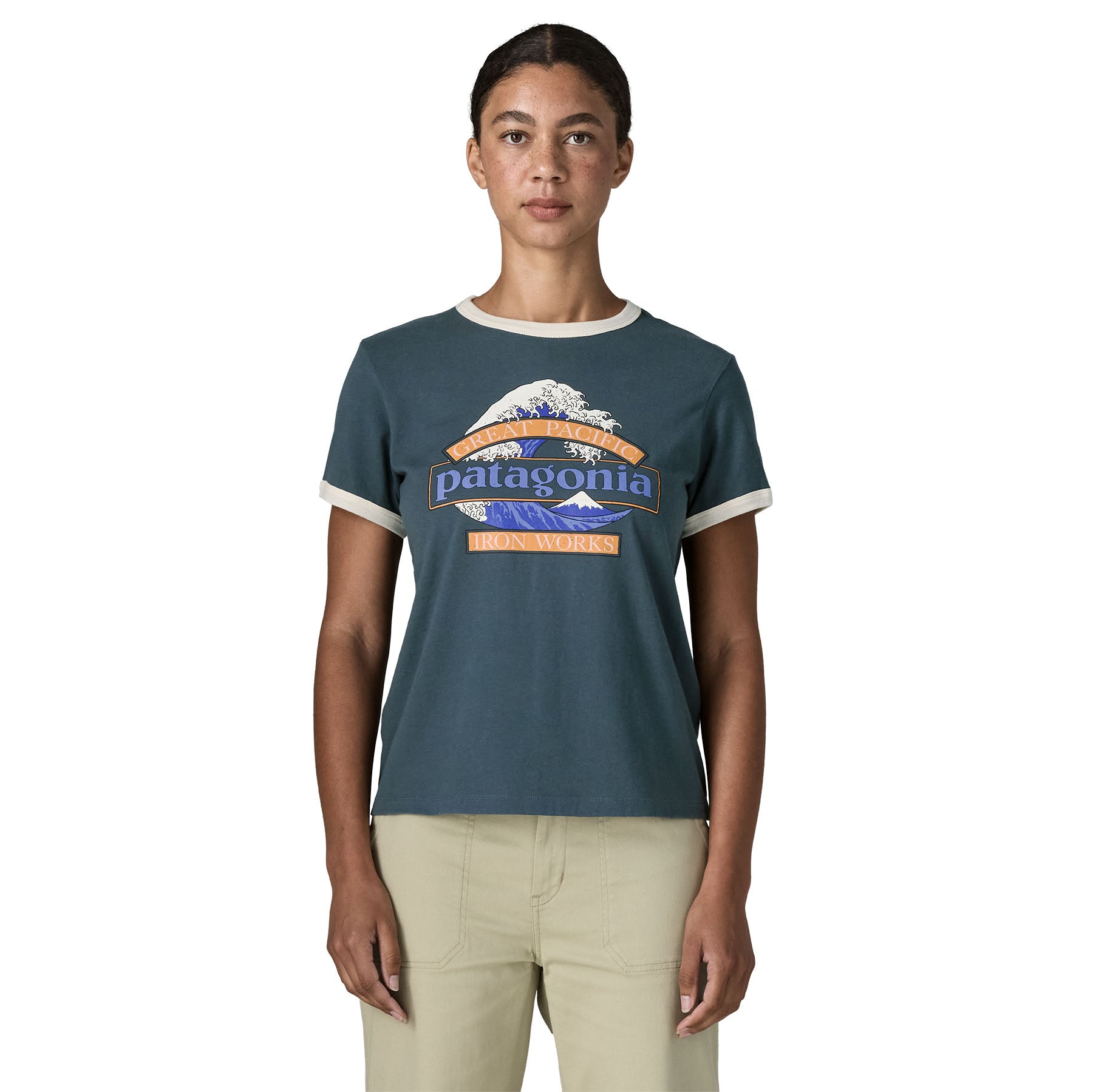 Women's Great Waves Ringer Tee