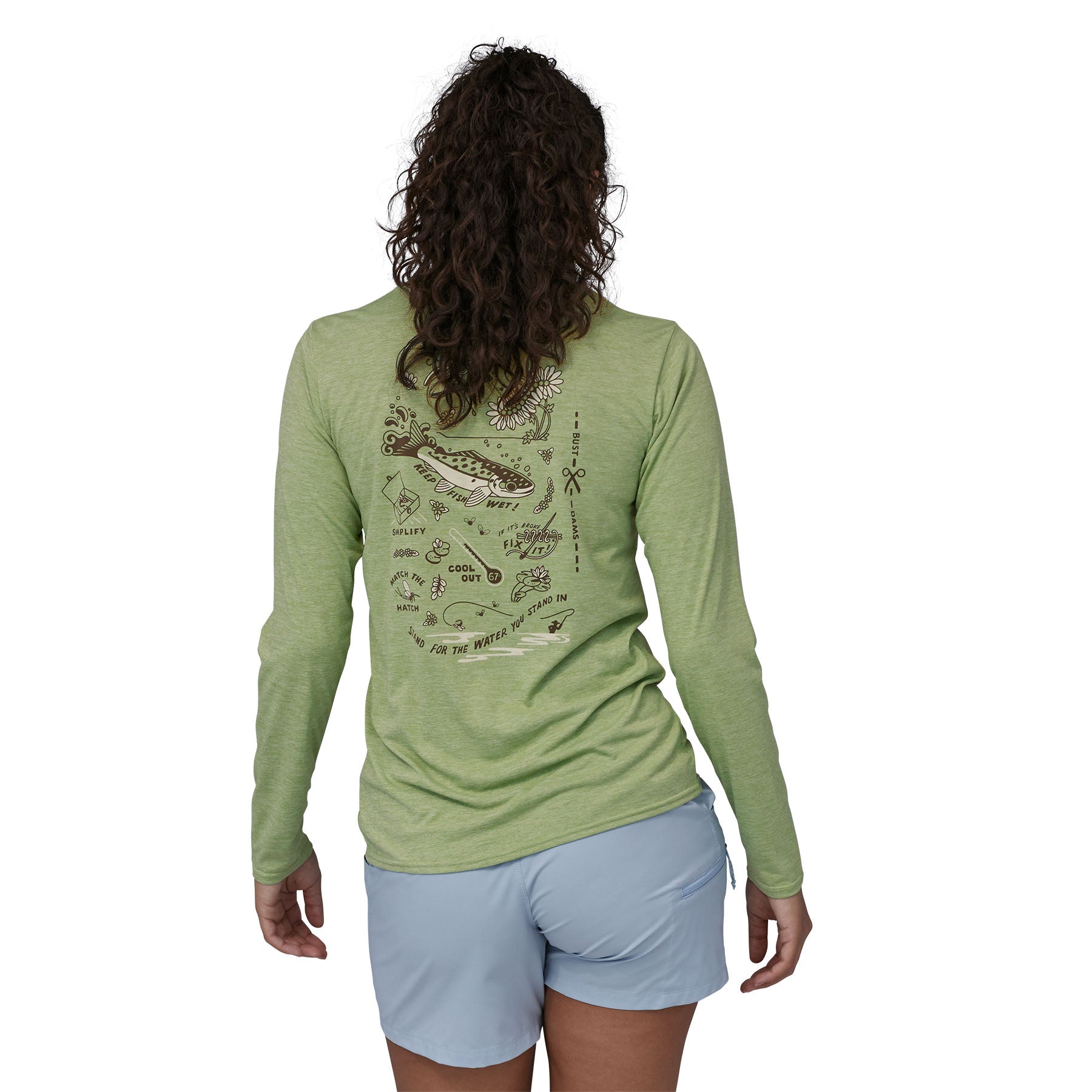 Women's Long-Sleeved Capilene® Cool Daily Graphic Shirt - Waters