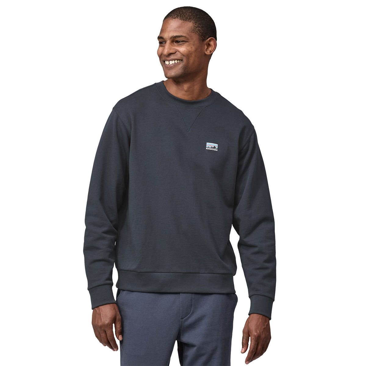 Patagonia Men's Micro D Crewneck - Smolder Blue main image 1