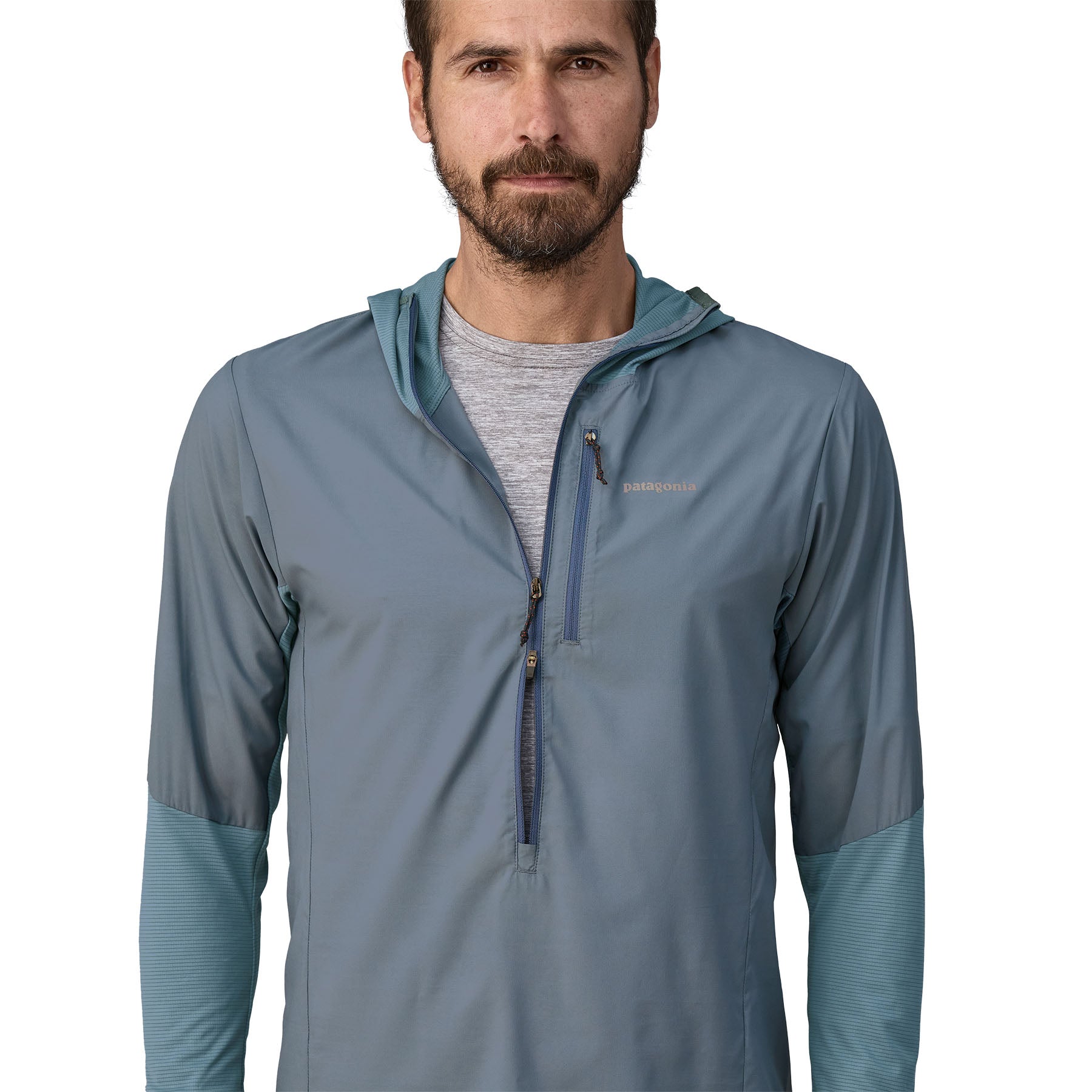 Patagonia Men s Airshed Pro Running Pullover Utility Blue