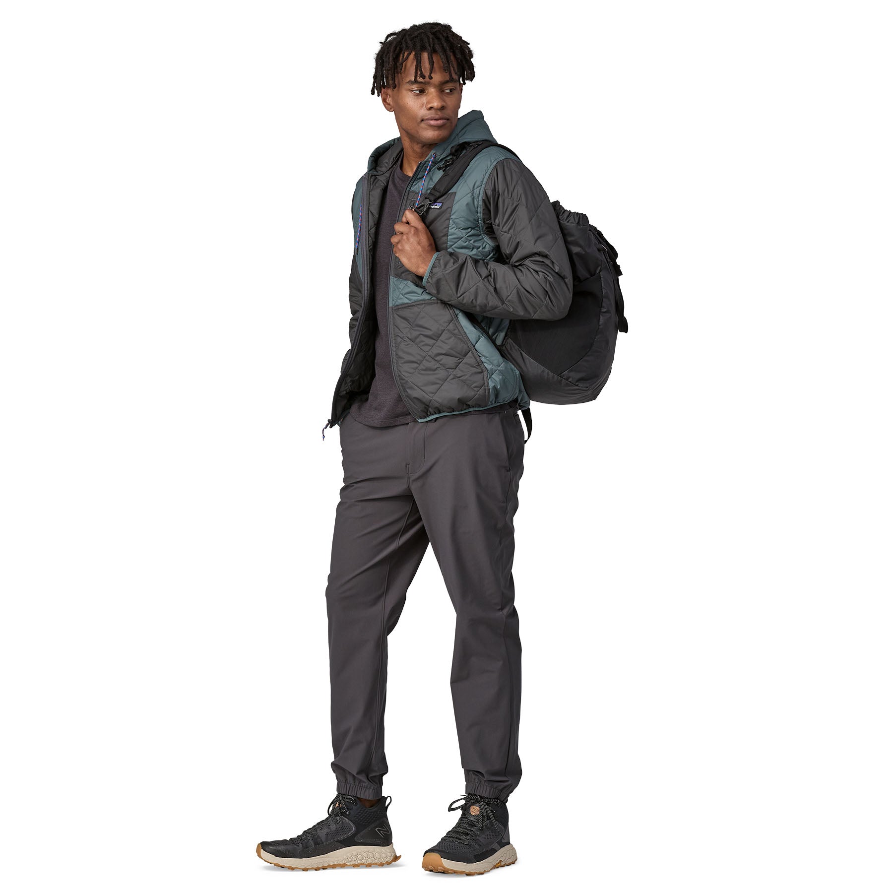 Patagonia Men's Diamond Quilted Bomber Hoody Nouveau Green