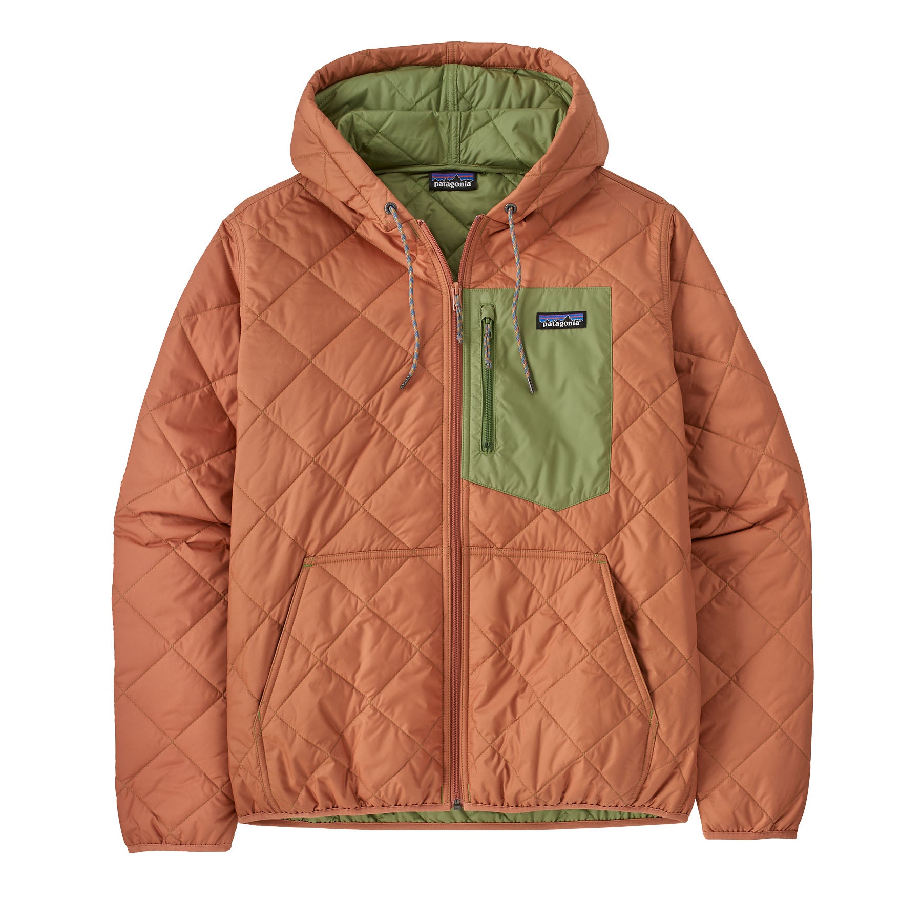 Patagonia Men's Diamond Quilted Bomber Hoody Sienna Clay