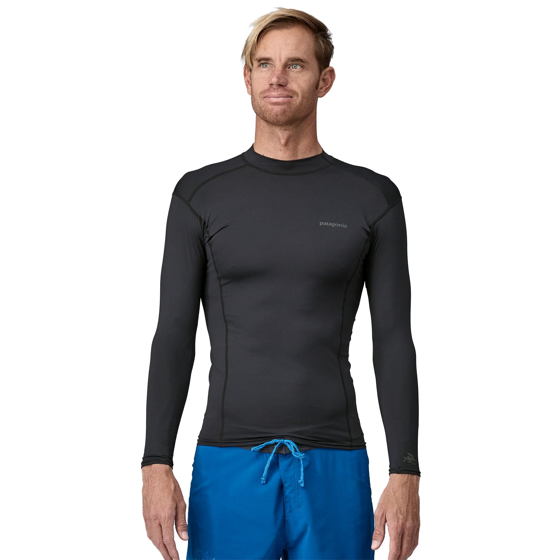 Patagonia Men's Long-Sleeved RØ® Top - Rashguard Surf Shirt - Ink